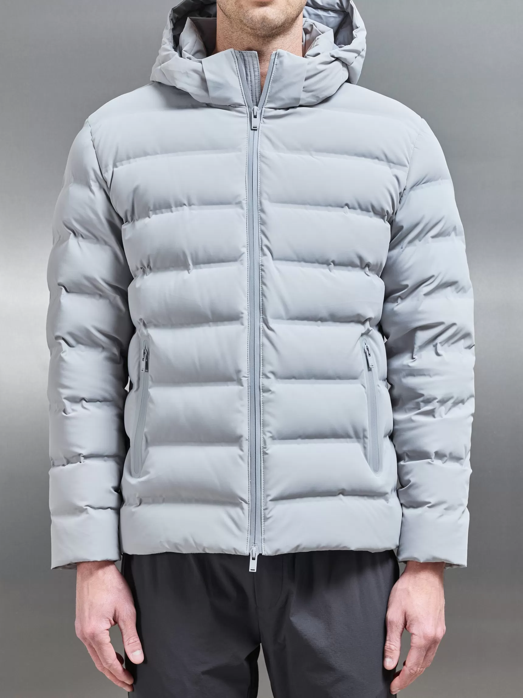 Clearance ARNE Active Down Jacket - Mid Grey MidGrey