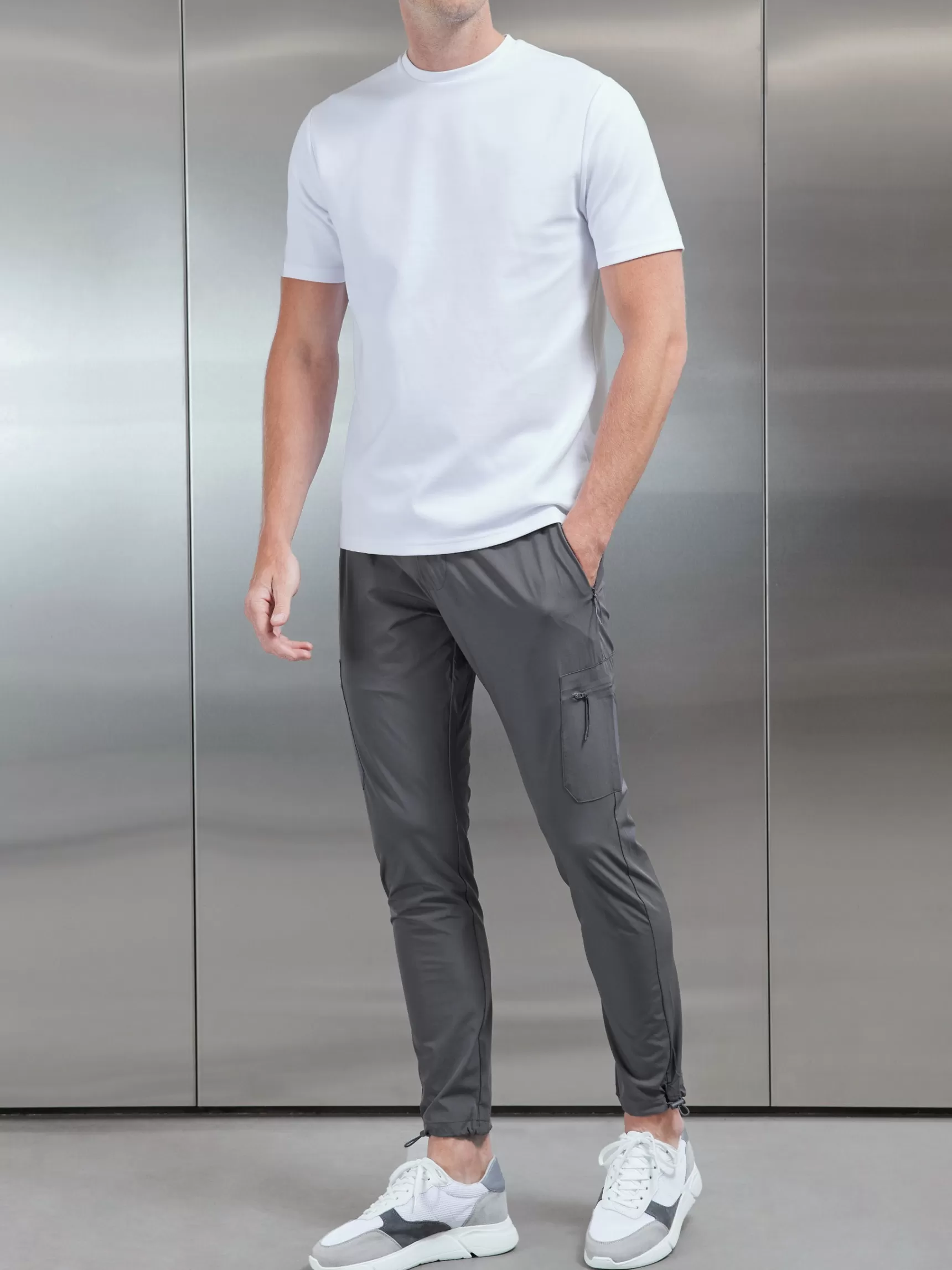 New ARNE Active Technical Cargo Pant - Grey