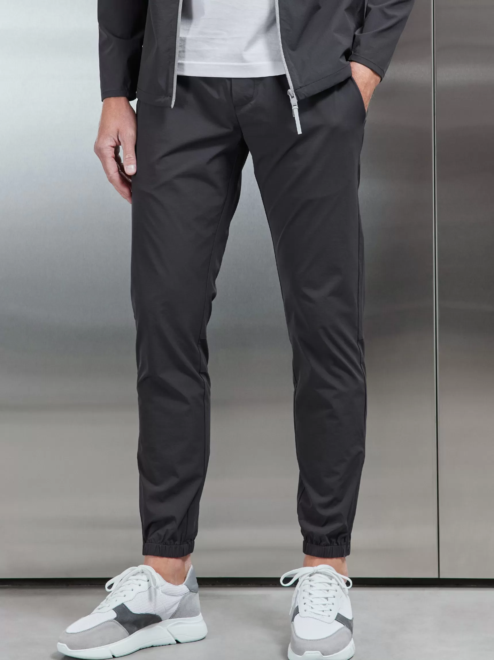 Hot ARNE Active Technical Cuffed Trackpant - Grey