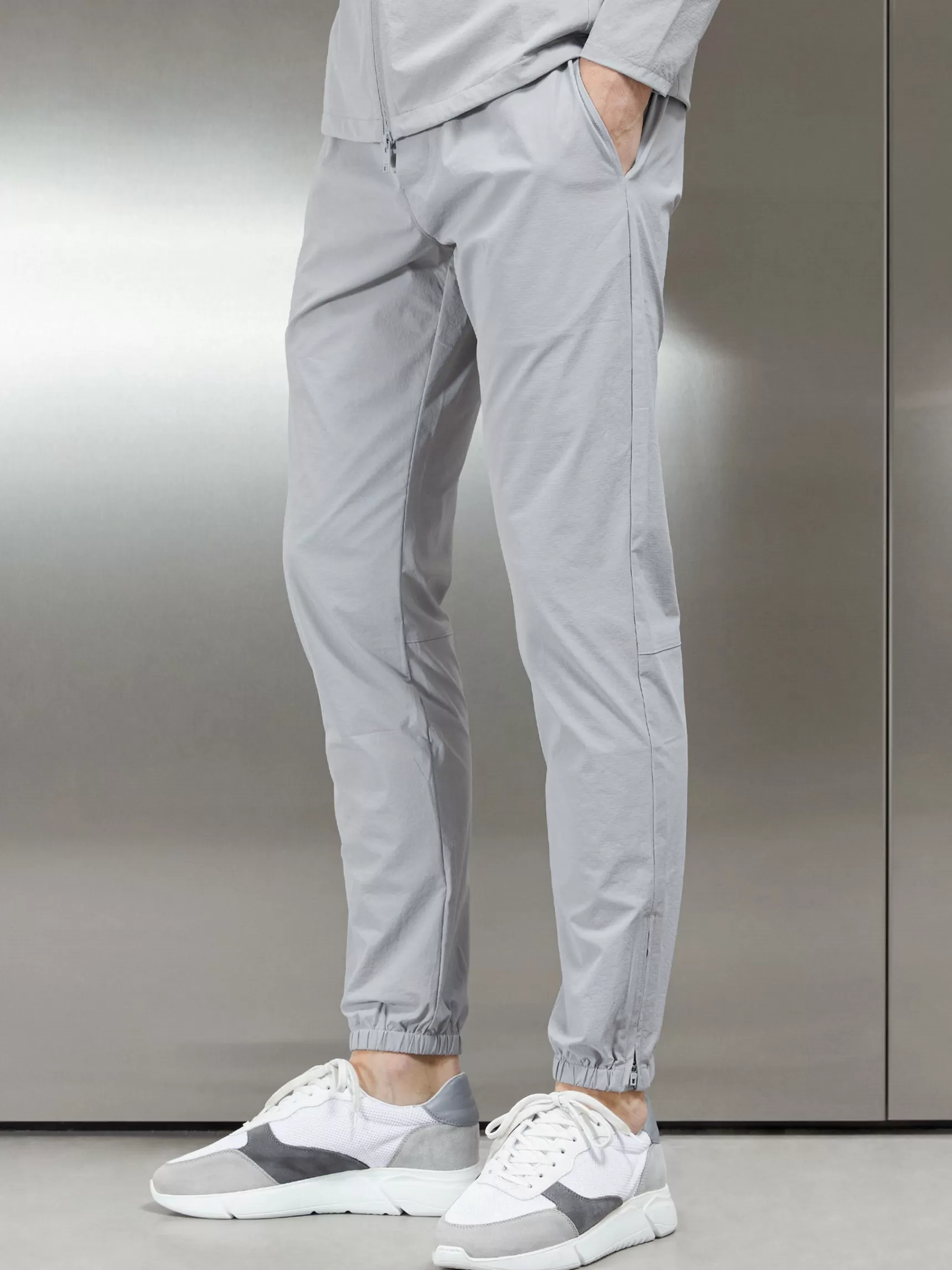 Clearance ARNE Active Technical Cuffed Trackpant - Mid Grey MidGrey