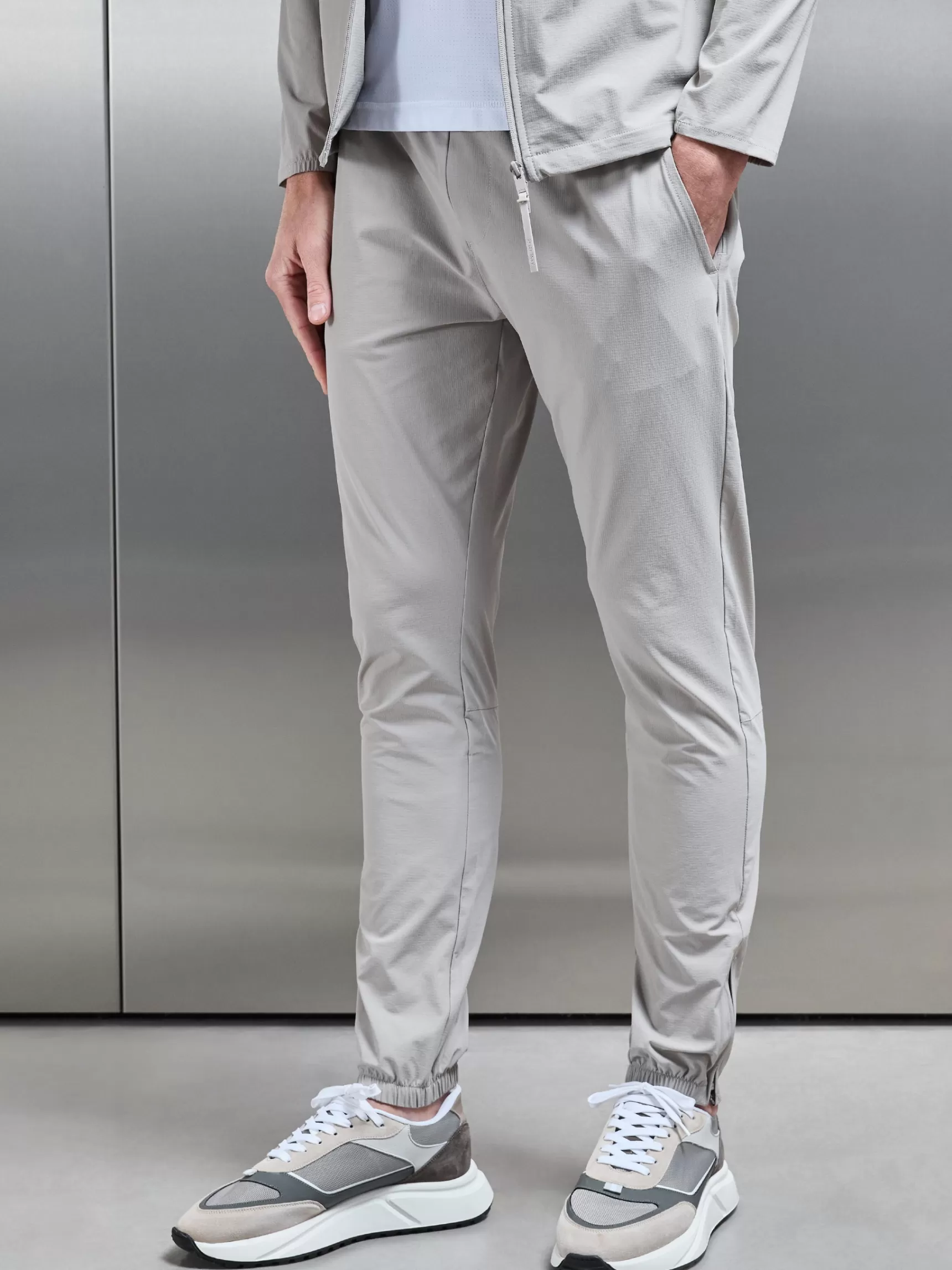 Discount ARNE Active Technical Cuffed Trackpant - Stone