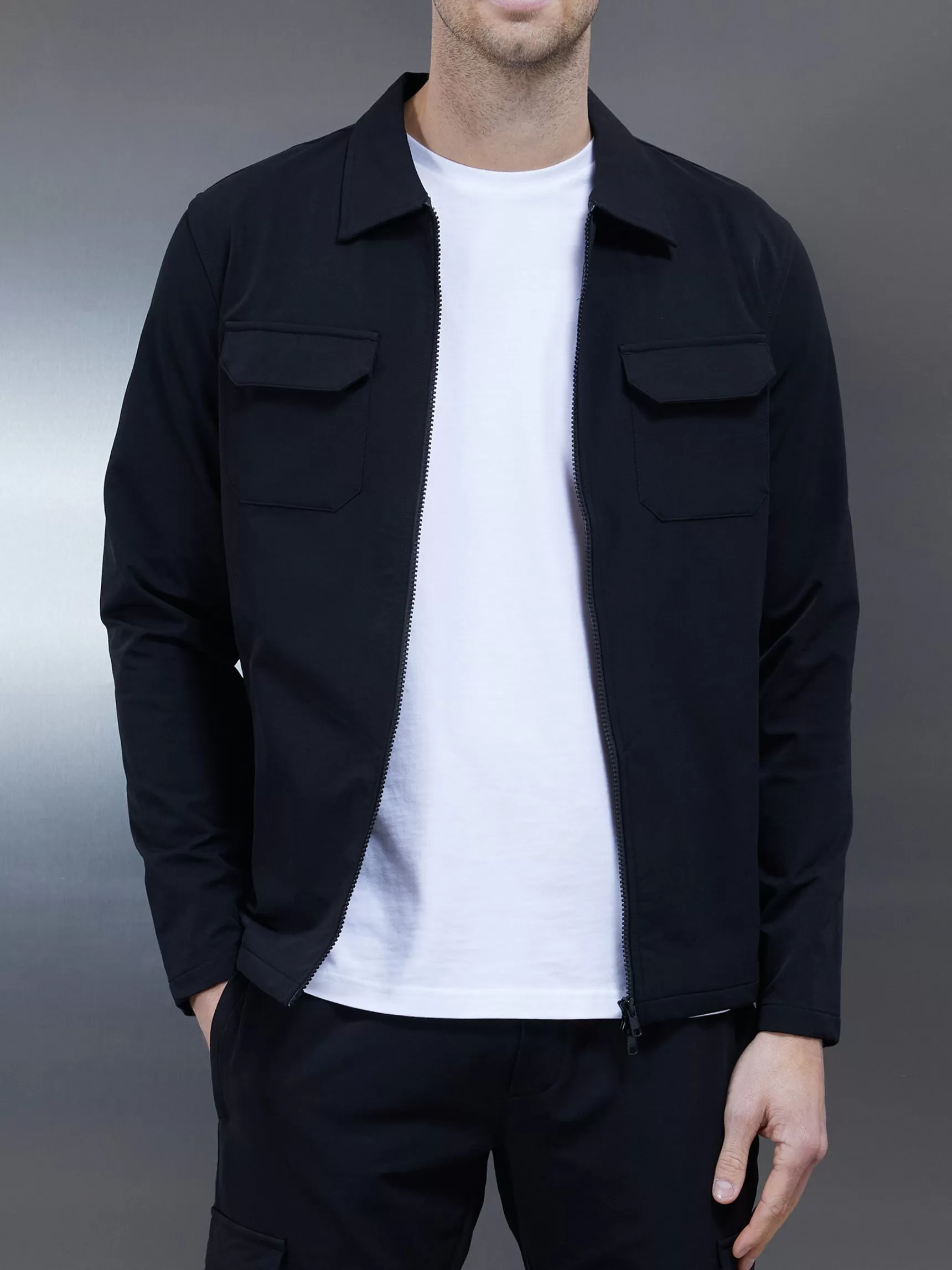 Hot ARNE Cargo Jacket - Black