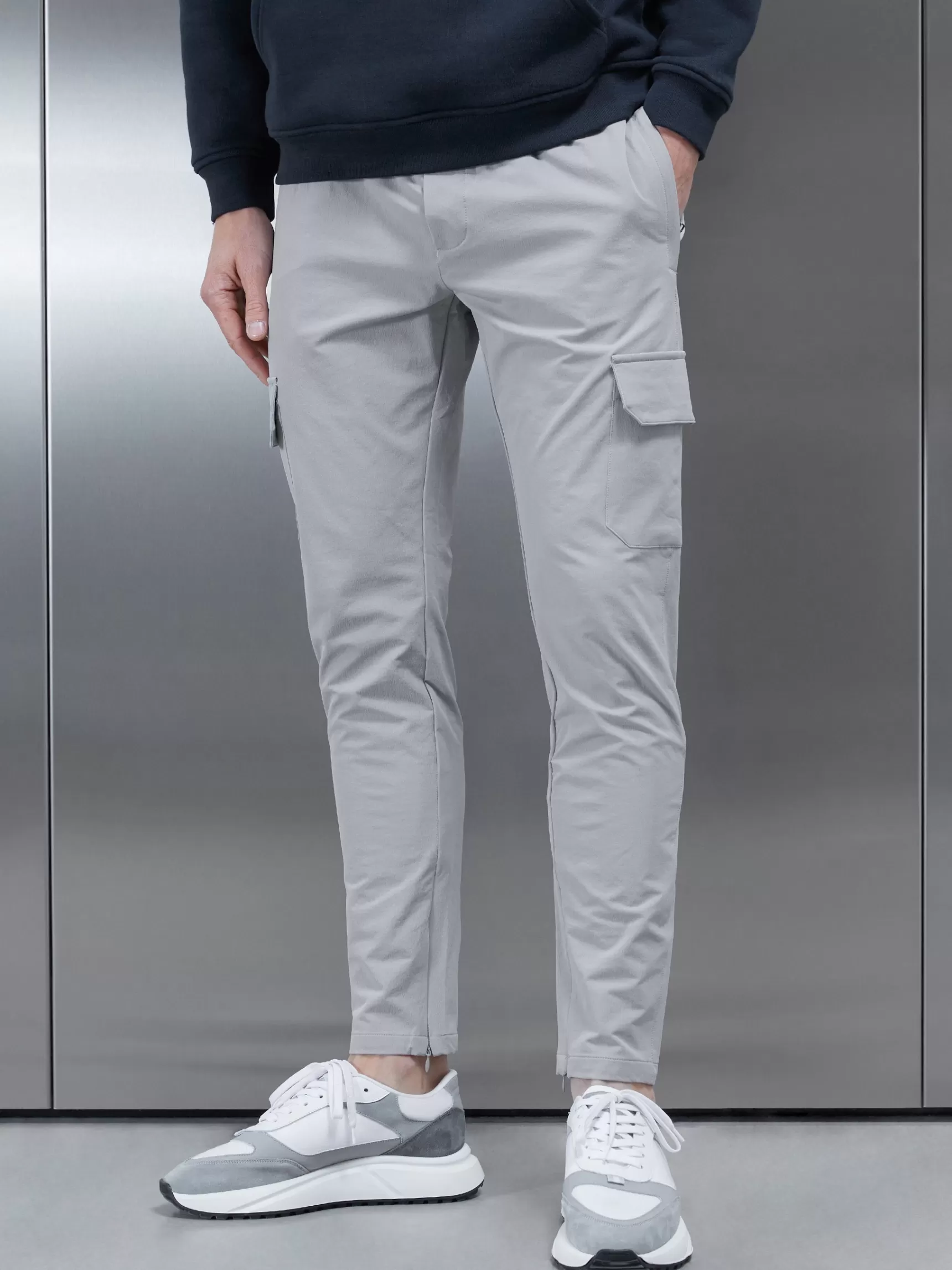 Hot ARNE Cargo Pant - Mid Grey MidGrey