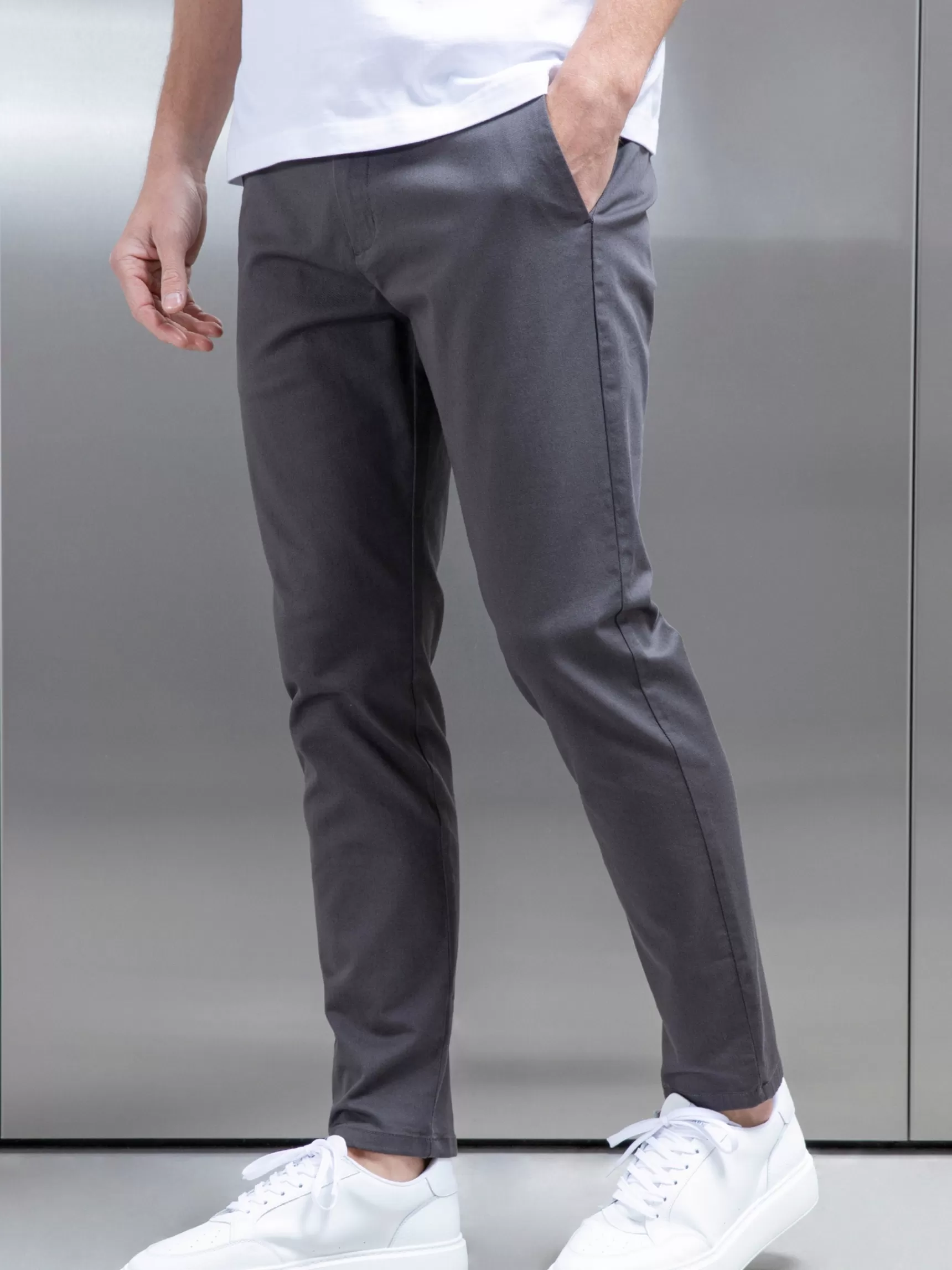 Cheap ARNE Chino Trouser - Grey