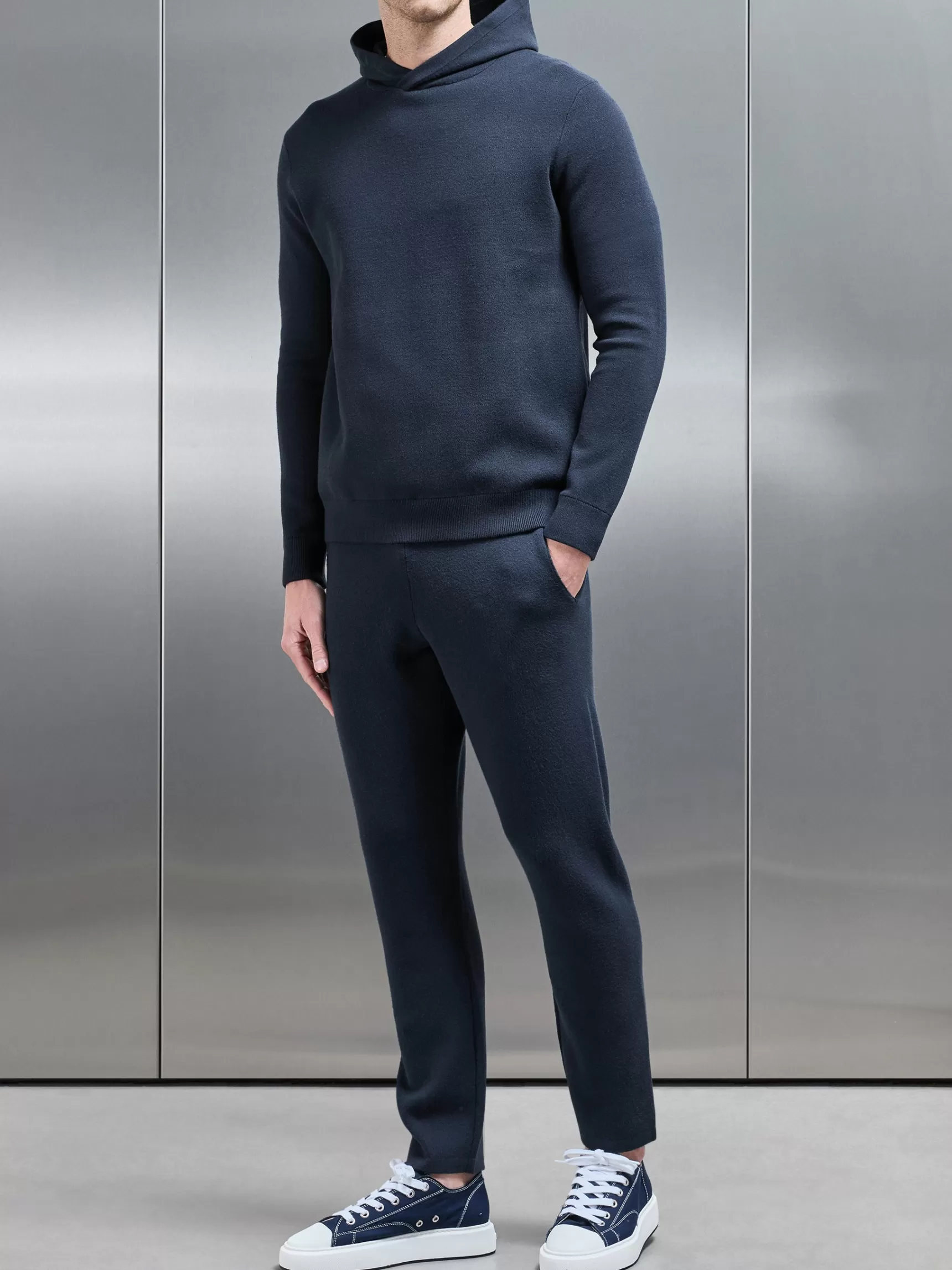 Clearance ARNE Chunky Knitted Jogger - Navy