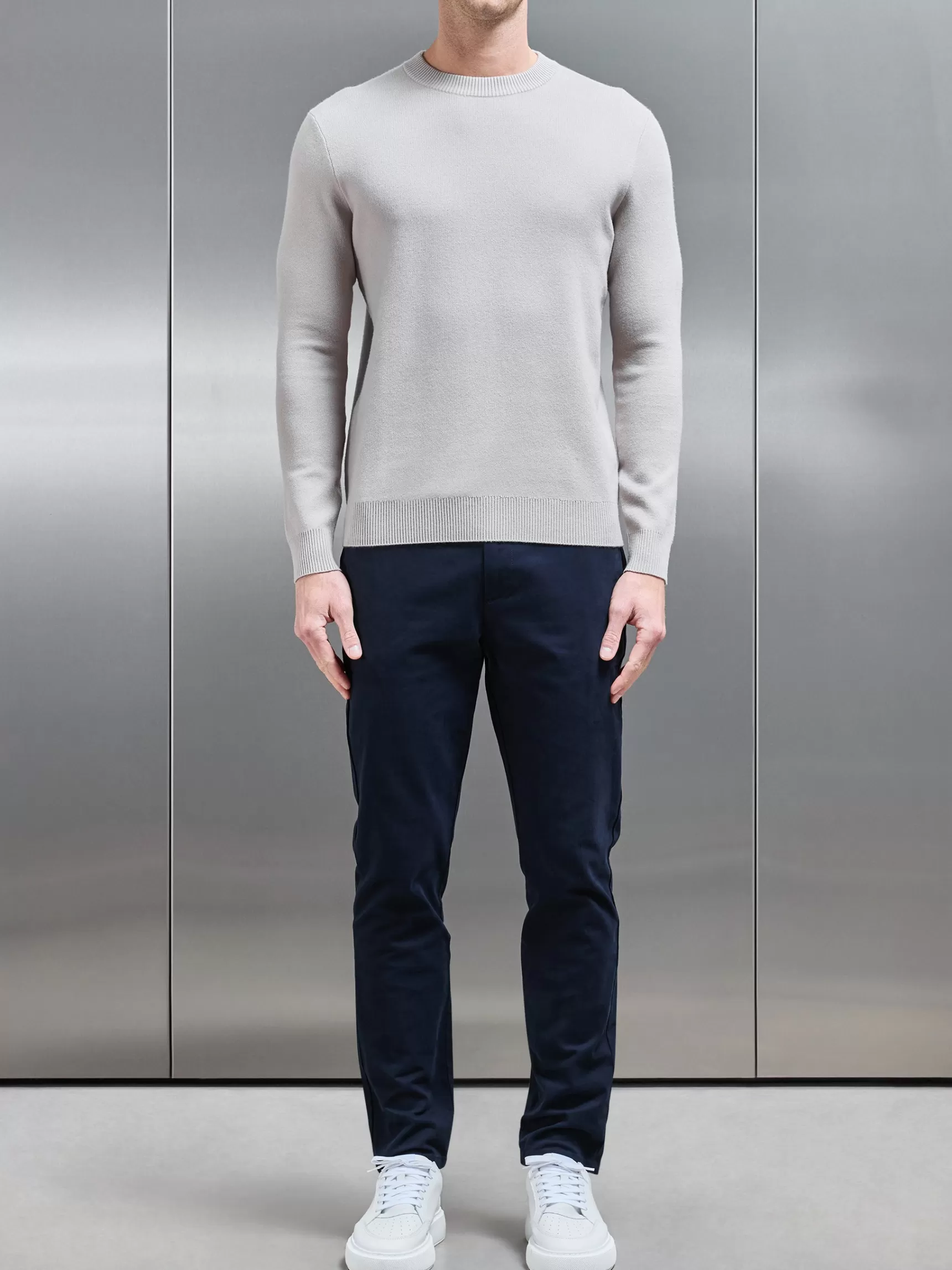 Flash Sale ARNE Chunky Knitted Sweatshirt - Stone