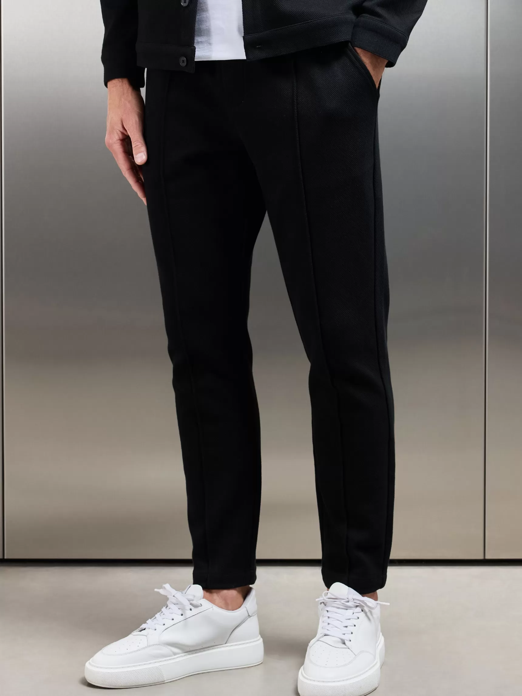 Best Sale ARNE Cotton Twill Trouser - Black