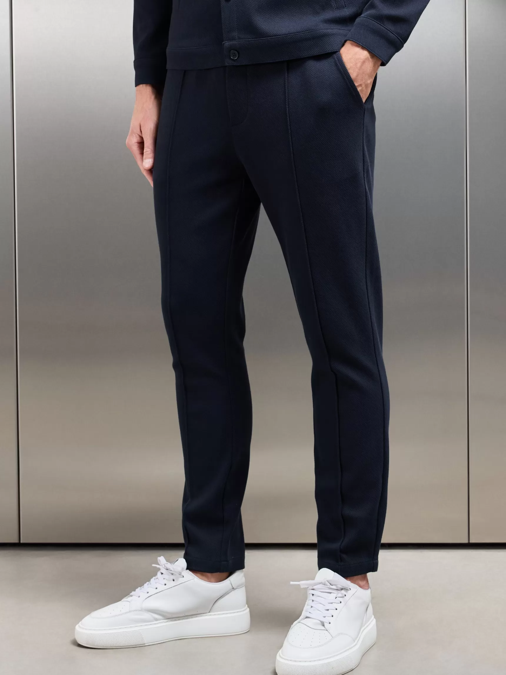 Hot ARNE Cotton Twill Trouser - Navy