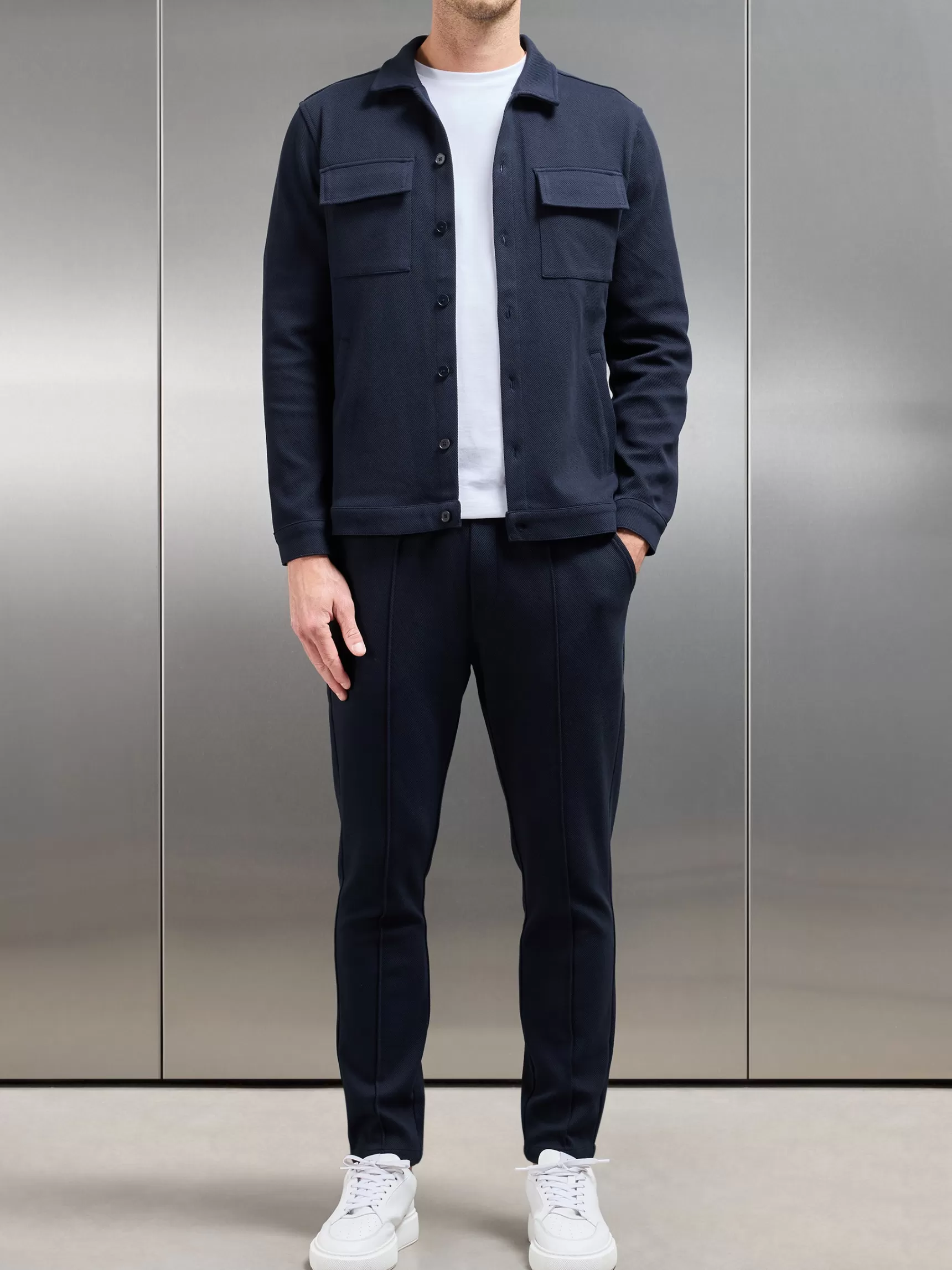 Hot ARNE Cotton Twill Trouser - Navy