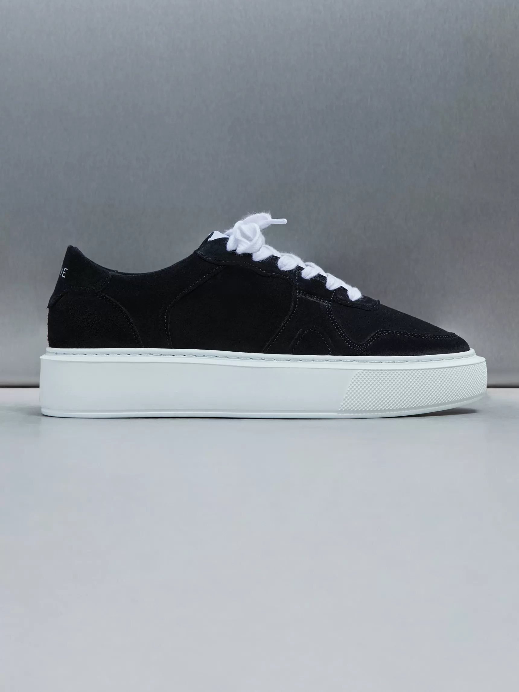 Sale ARNE Court Trainer - Suede Black SuedeBlack