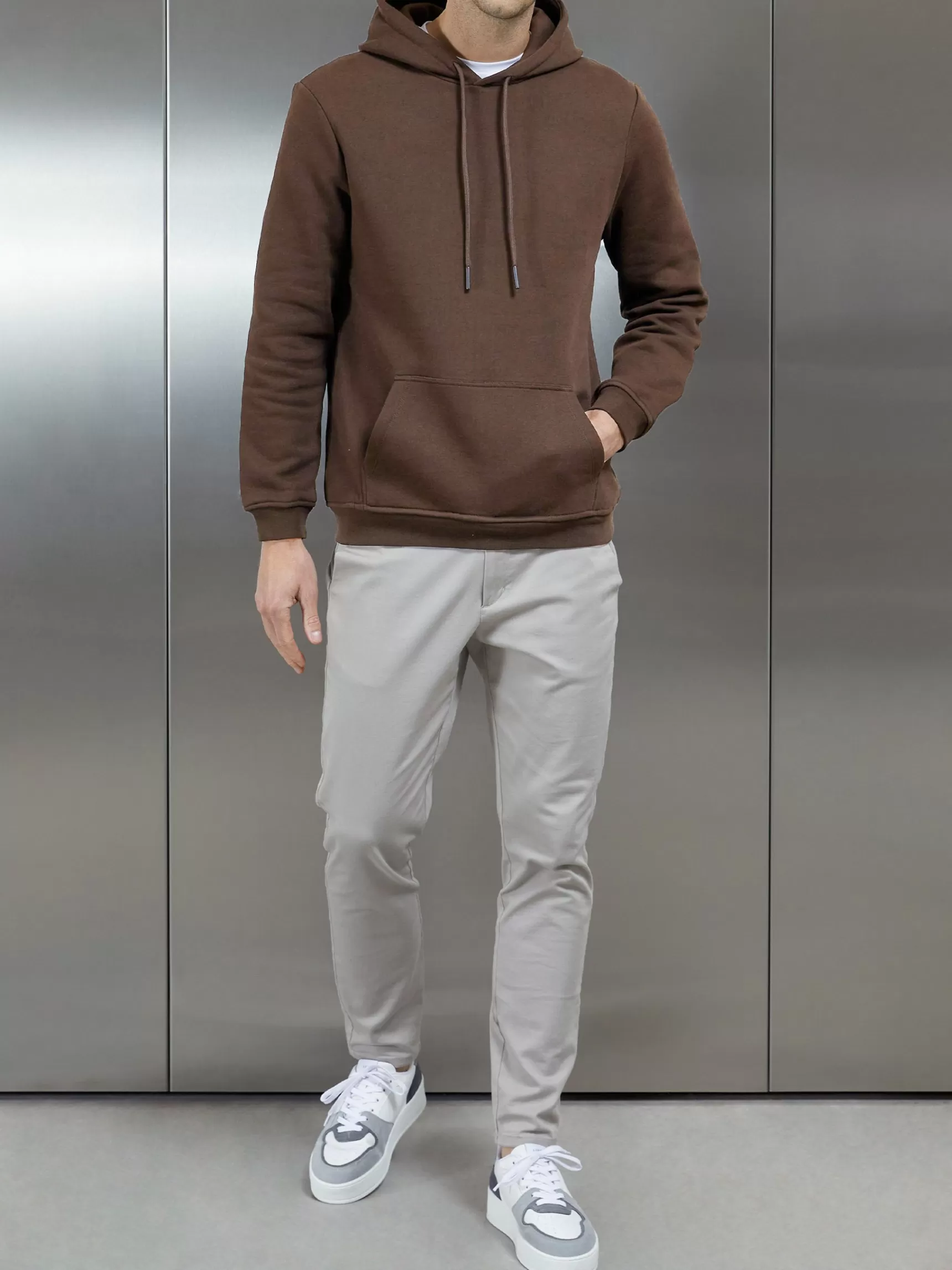 Online ARNE Essential Hoodie - Brown