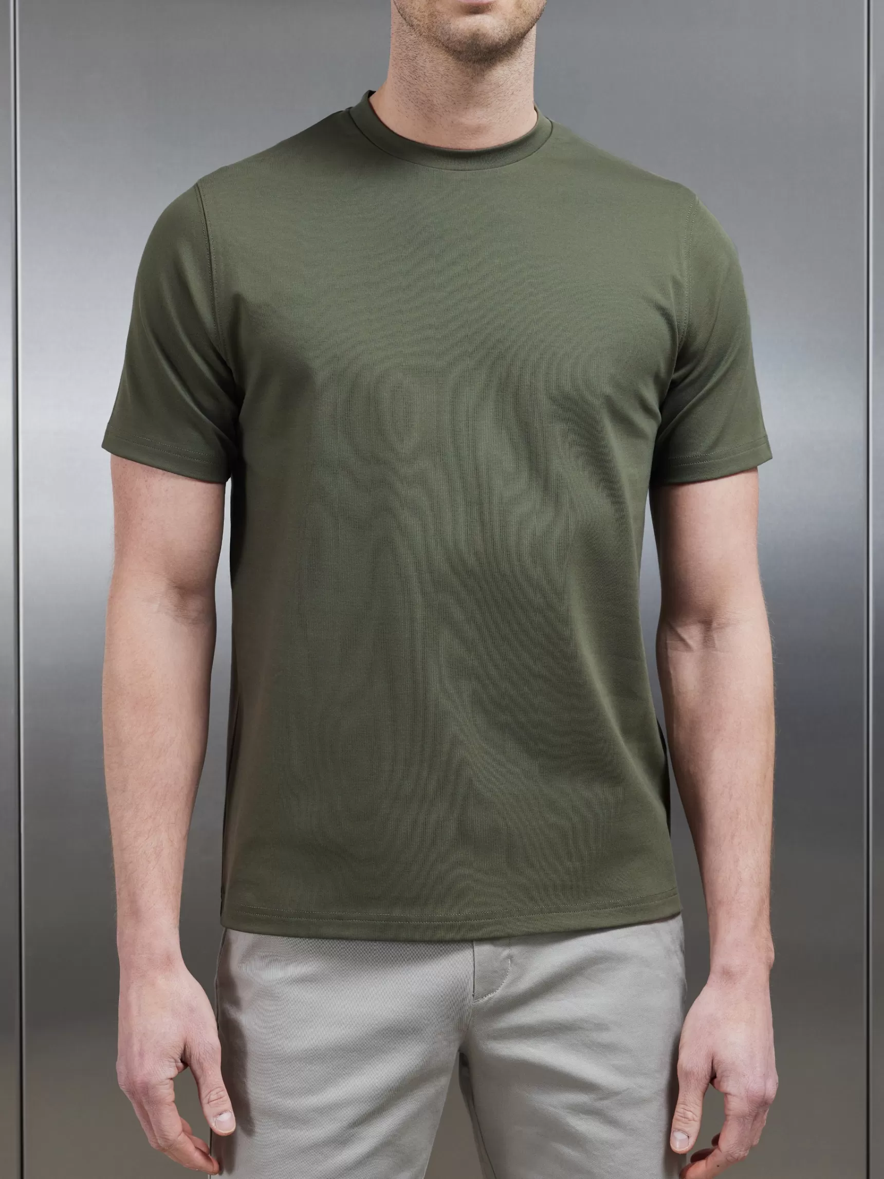 Flash Sale ARNE Essential Mercerised Interlock T-Shirt - Sage