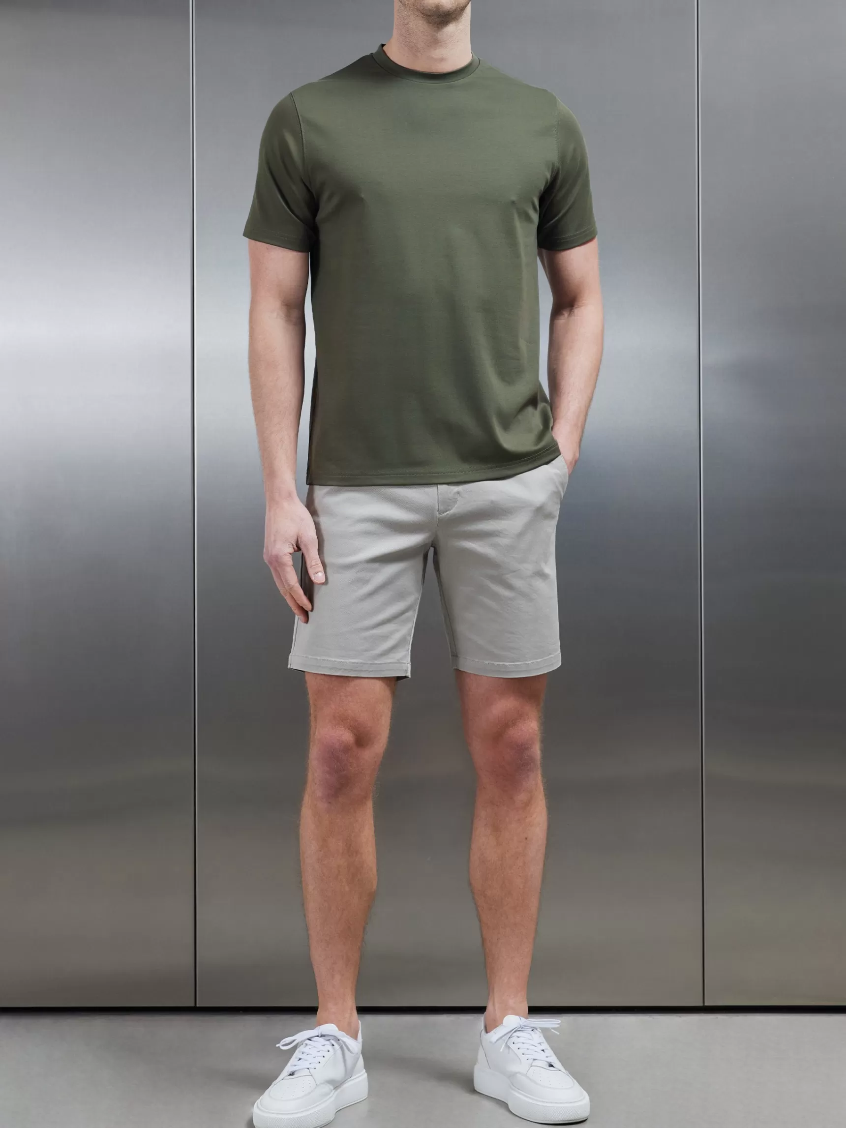Flash Sale ARNE Essential Mercerised Interlock T-Shirt - Sage