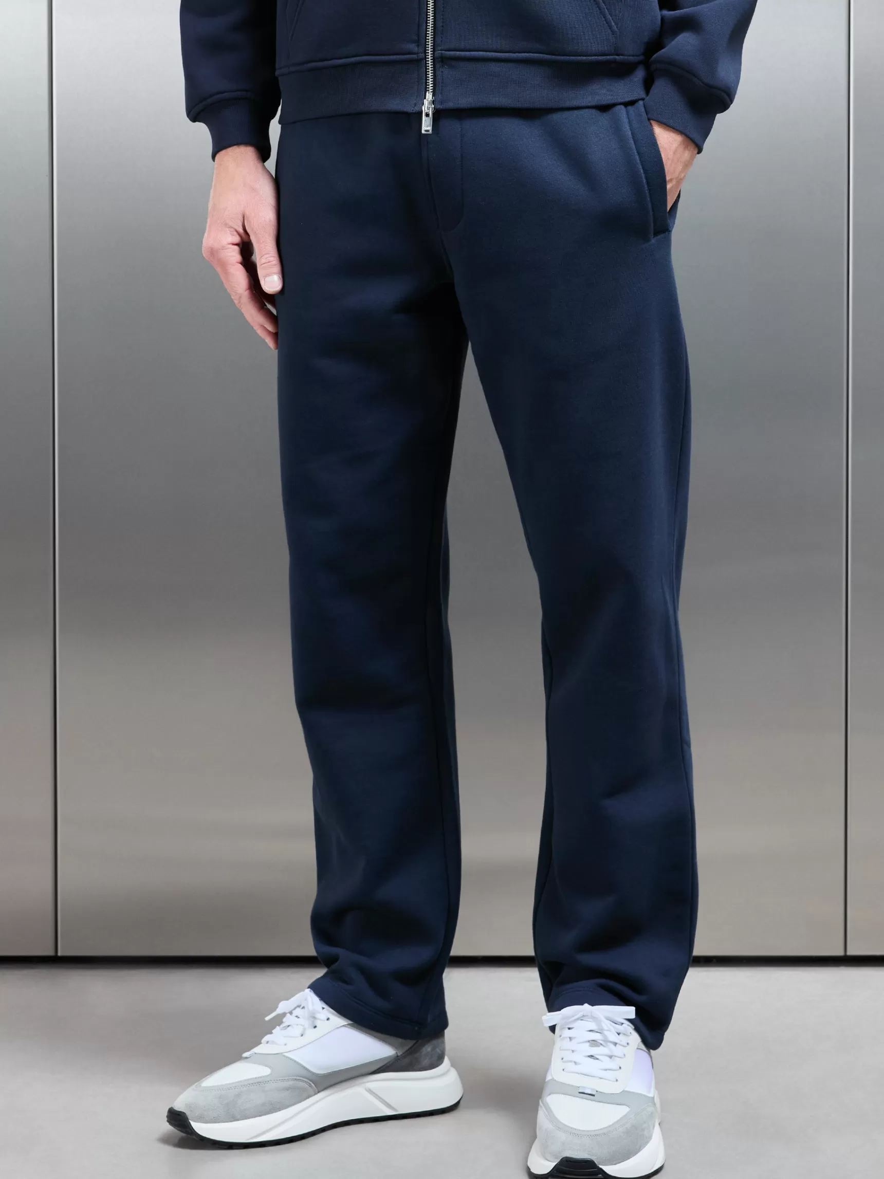 Fashion ARNE Essential Straight Leg Jogger - Navy