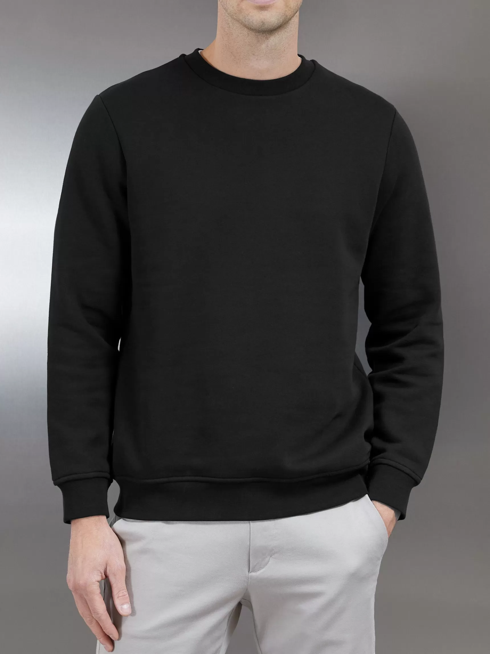 Fashion ARNE Essential Sweatshirt - Black