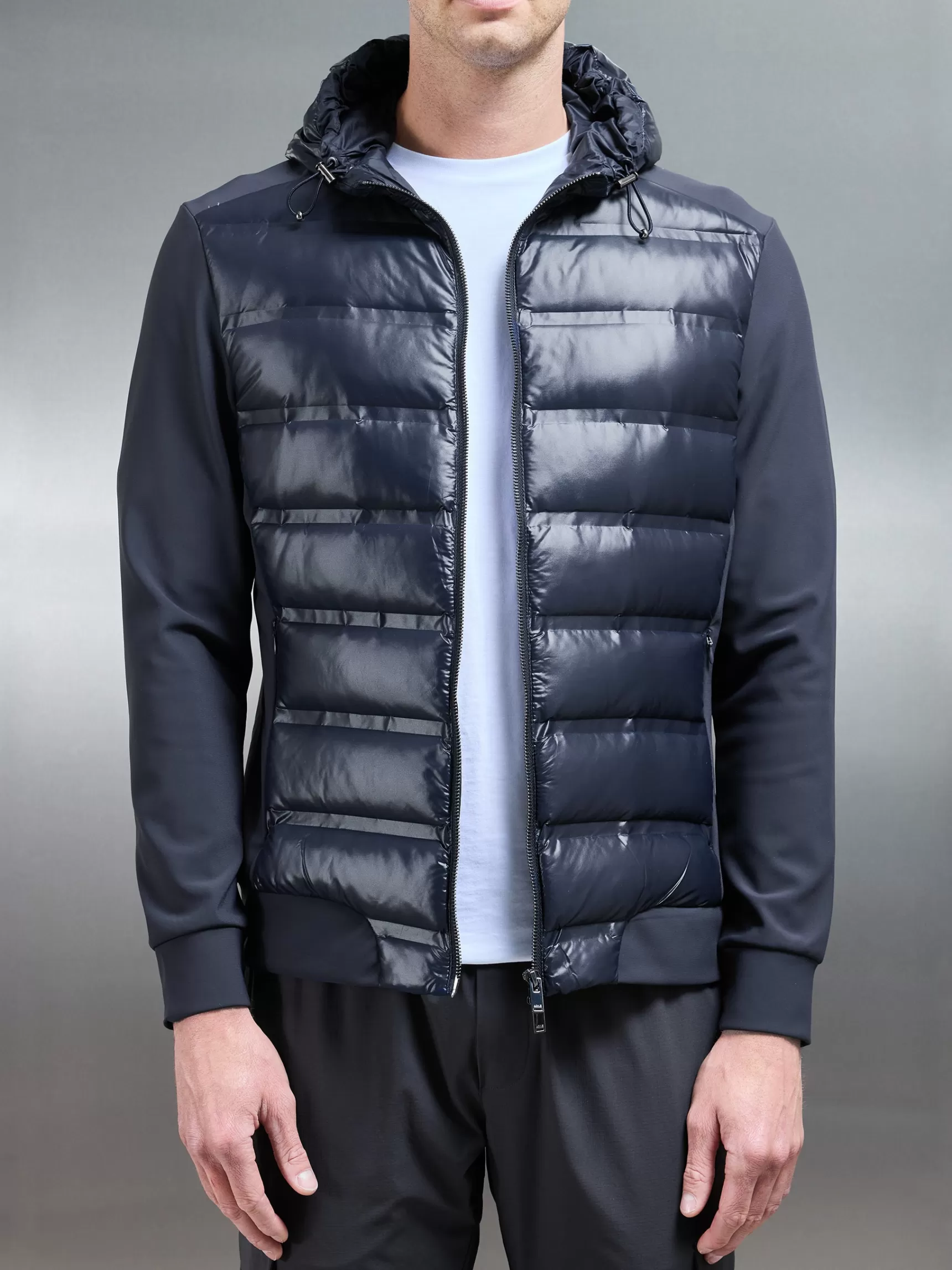 Best Sale ARNE Hybrid Puffer Jacket - Navy