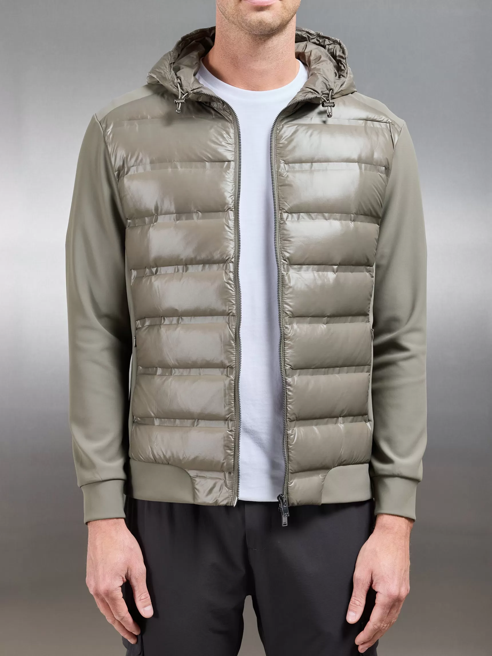 Flash Sale ARNE Hybrid Puffer Jacket - Olive