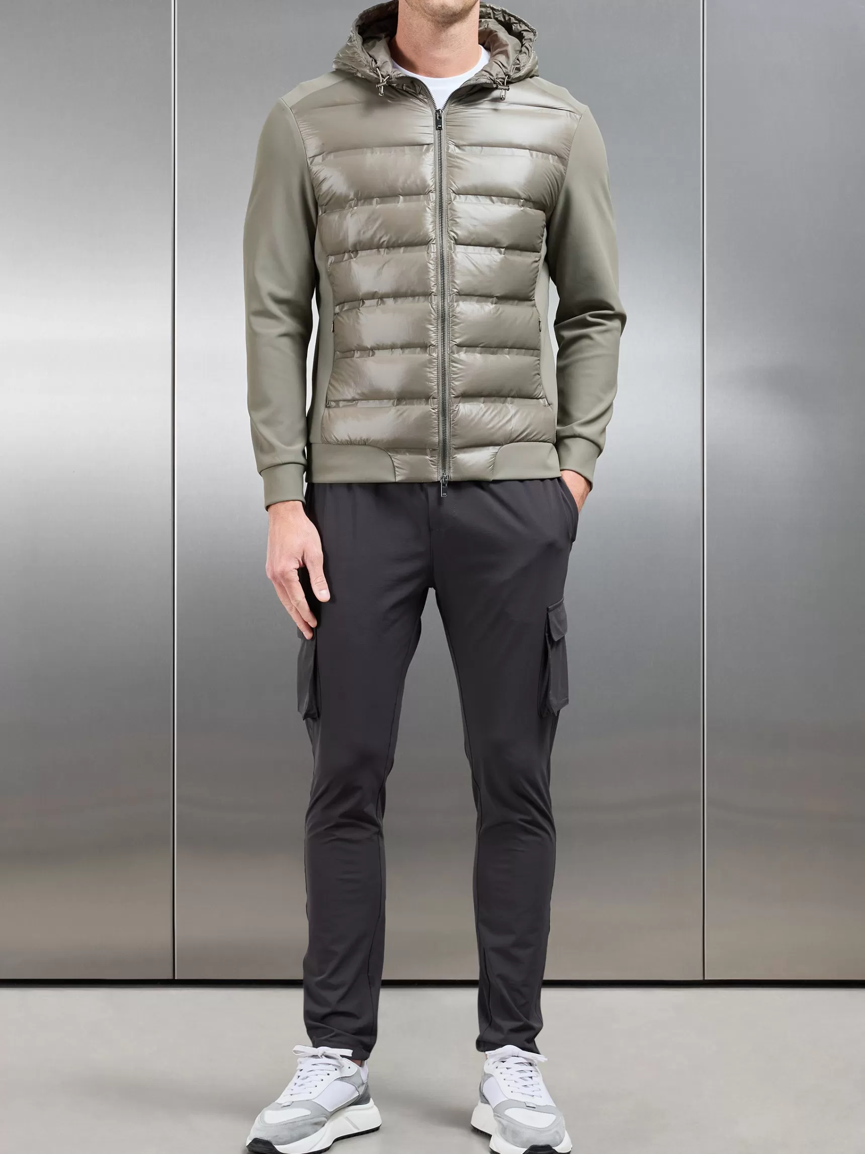 Flash Sale ARNE Hybrid Puffer Jacket - Olive