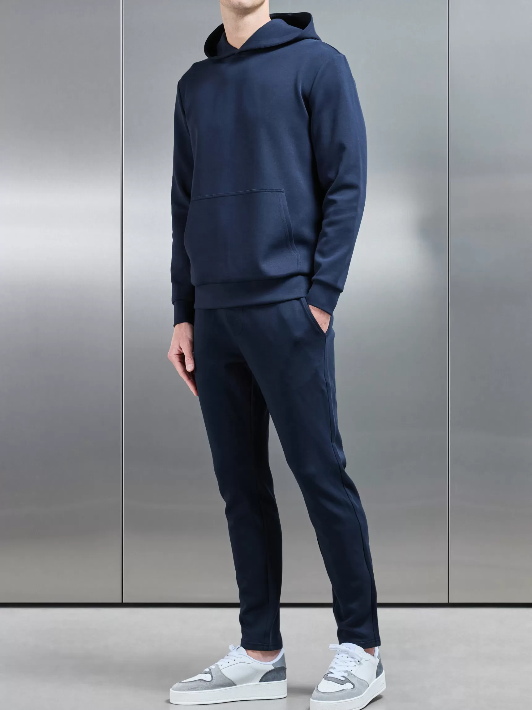Fashion ARNE Interlock Jersey Essential Jogger - Navy