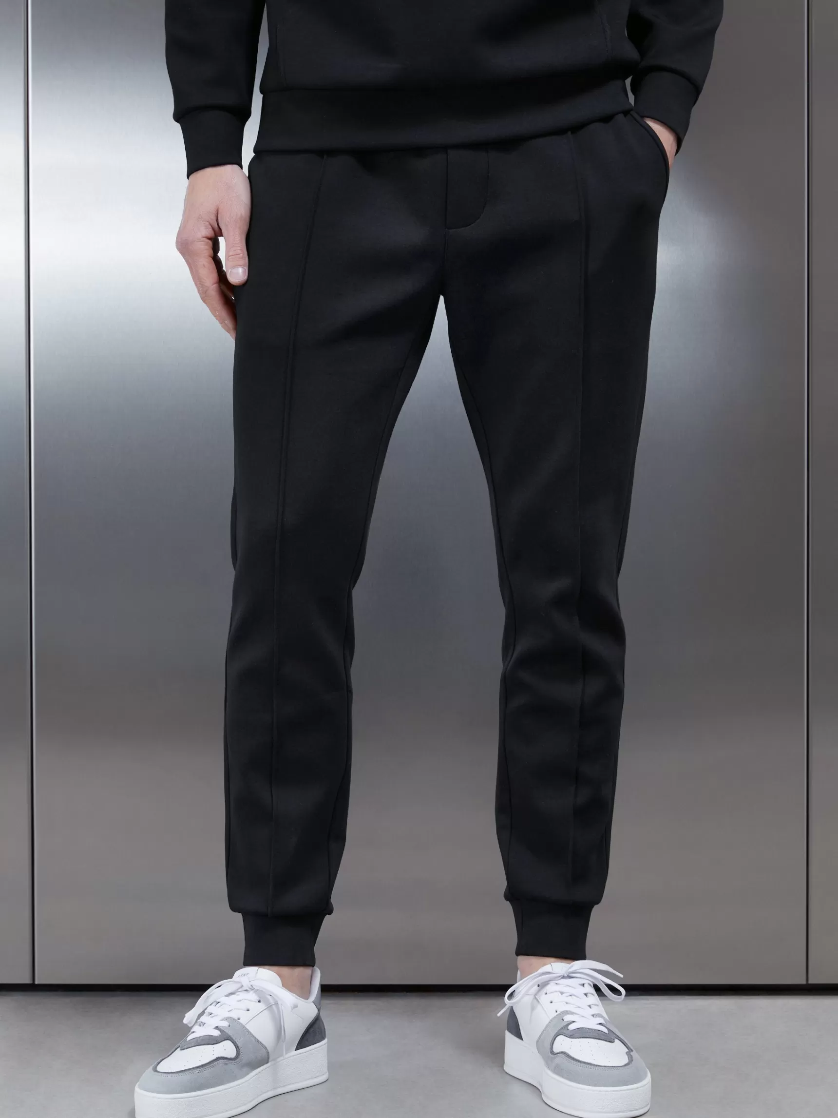 Discount ARNE Interlock Jersey Jogger - Black