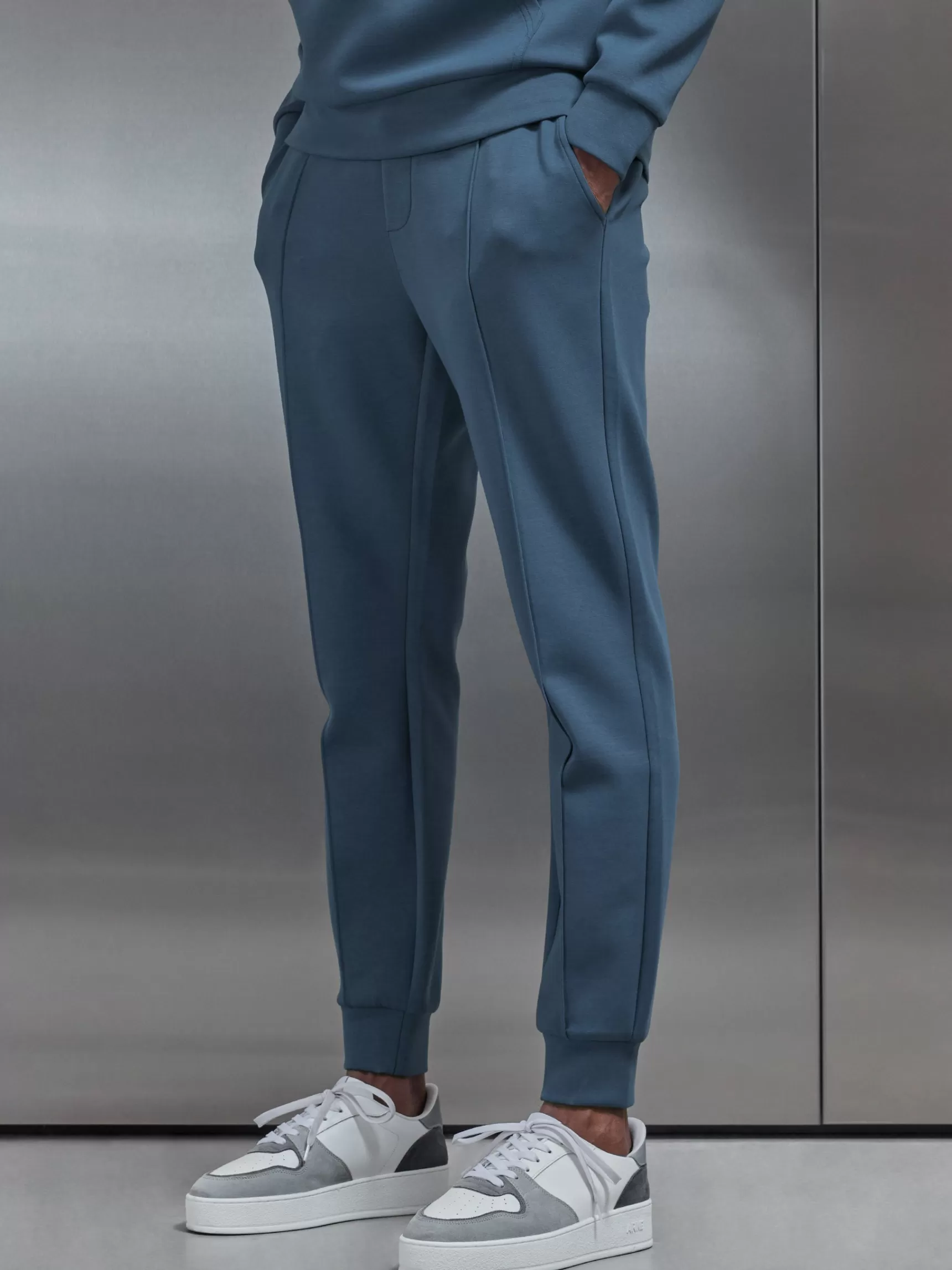 Hot ARNE Interlock Jersey Jogger - Steel Blue SteelBlue
