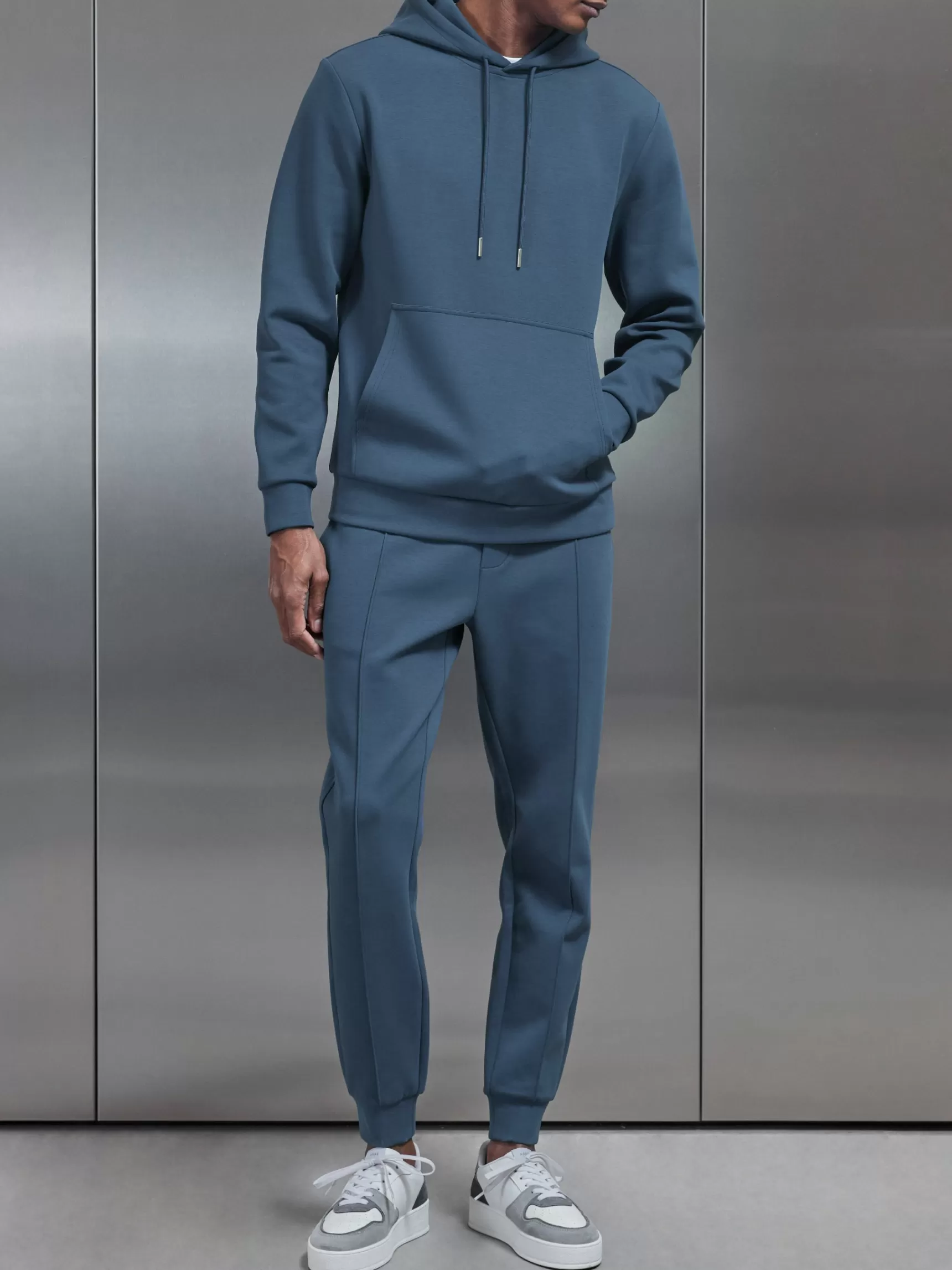 Hot ARNE Interlock Jersey Jogger - Steel Blue SteelBlue