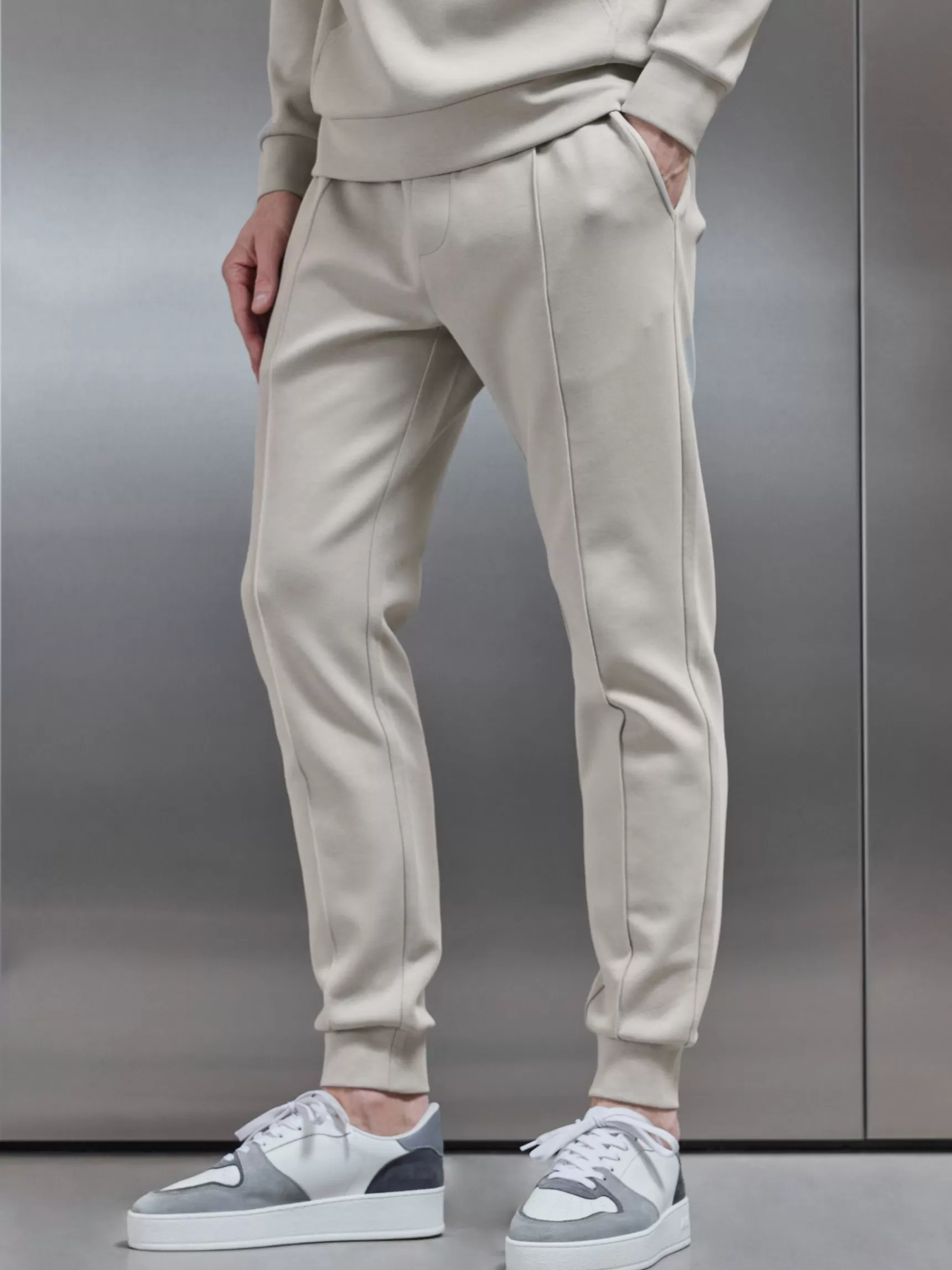 Hot ARNE Interlock Jersey Jogger - Stone
