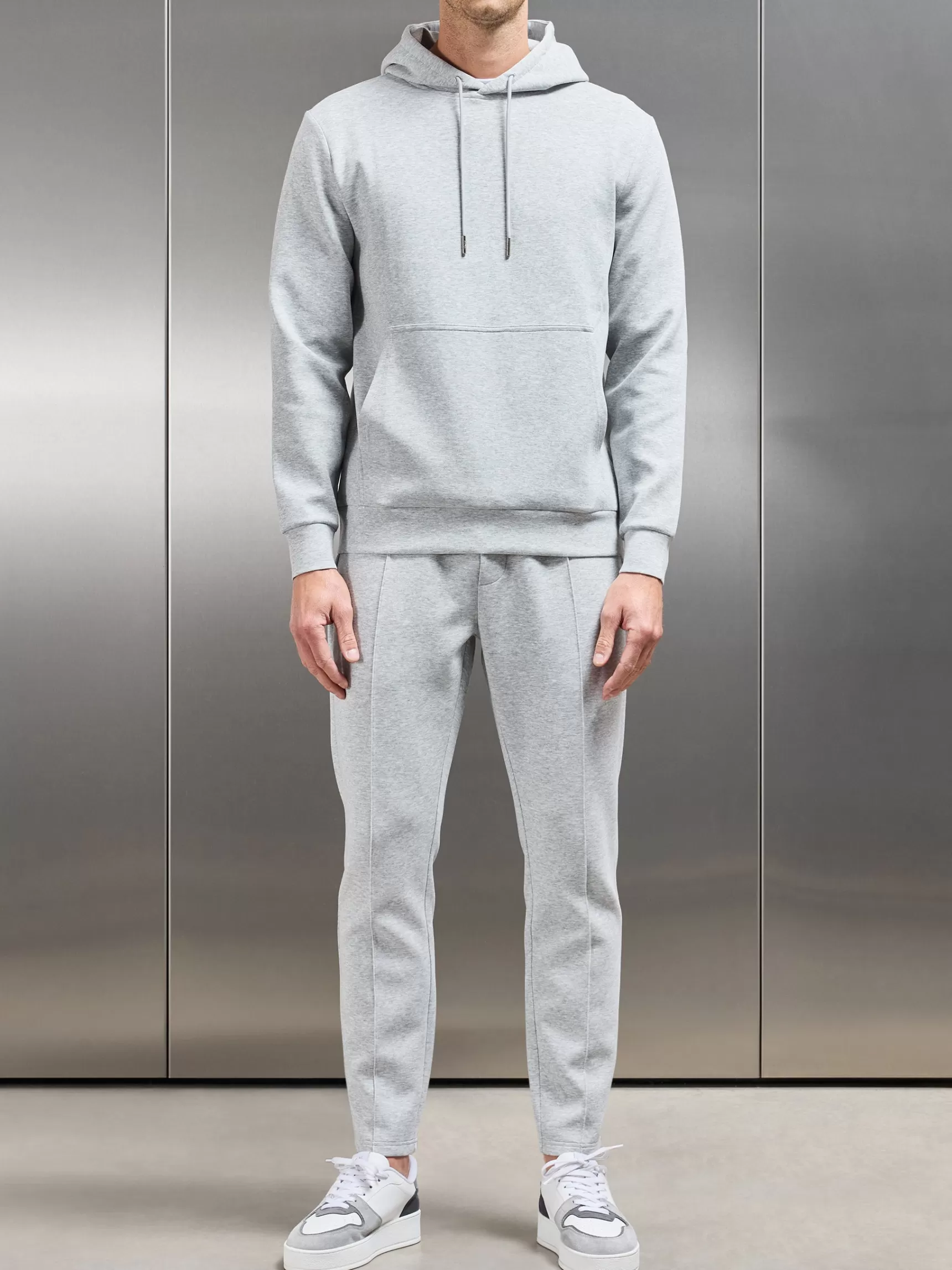 Flash Sale ARNE Interlock Jersey Tapered Jogger - Marl Grey MarlGrey