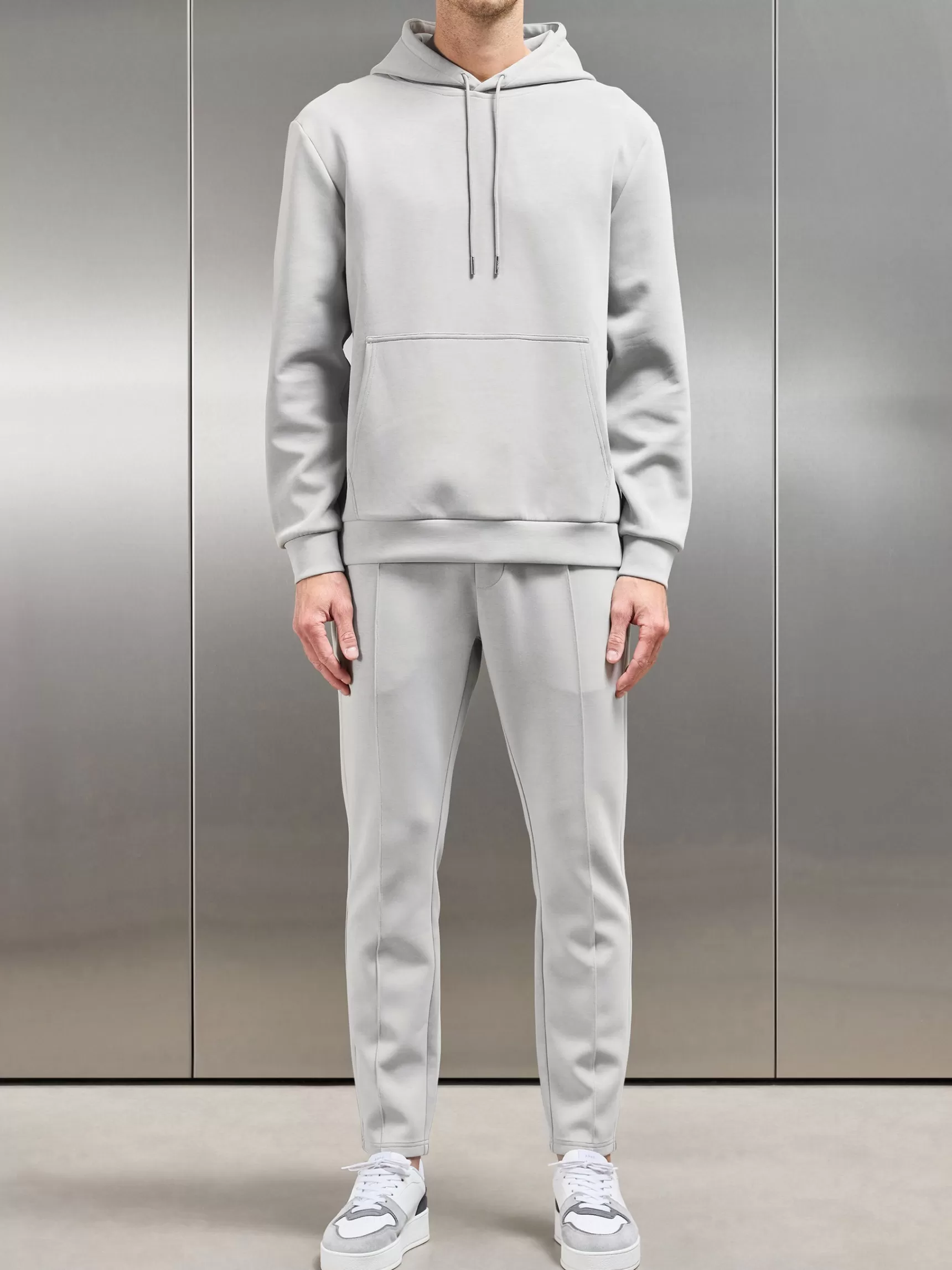 Online ARNE Interlock Jersey Tapered Jogger - Stone
