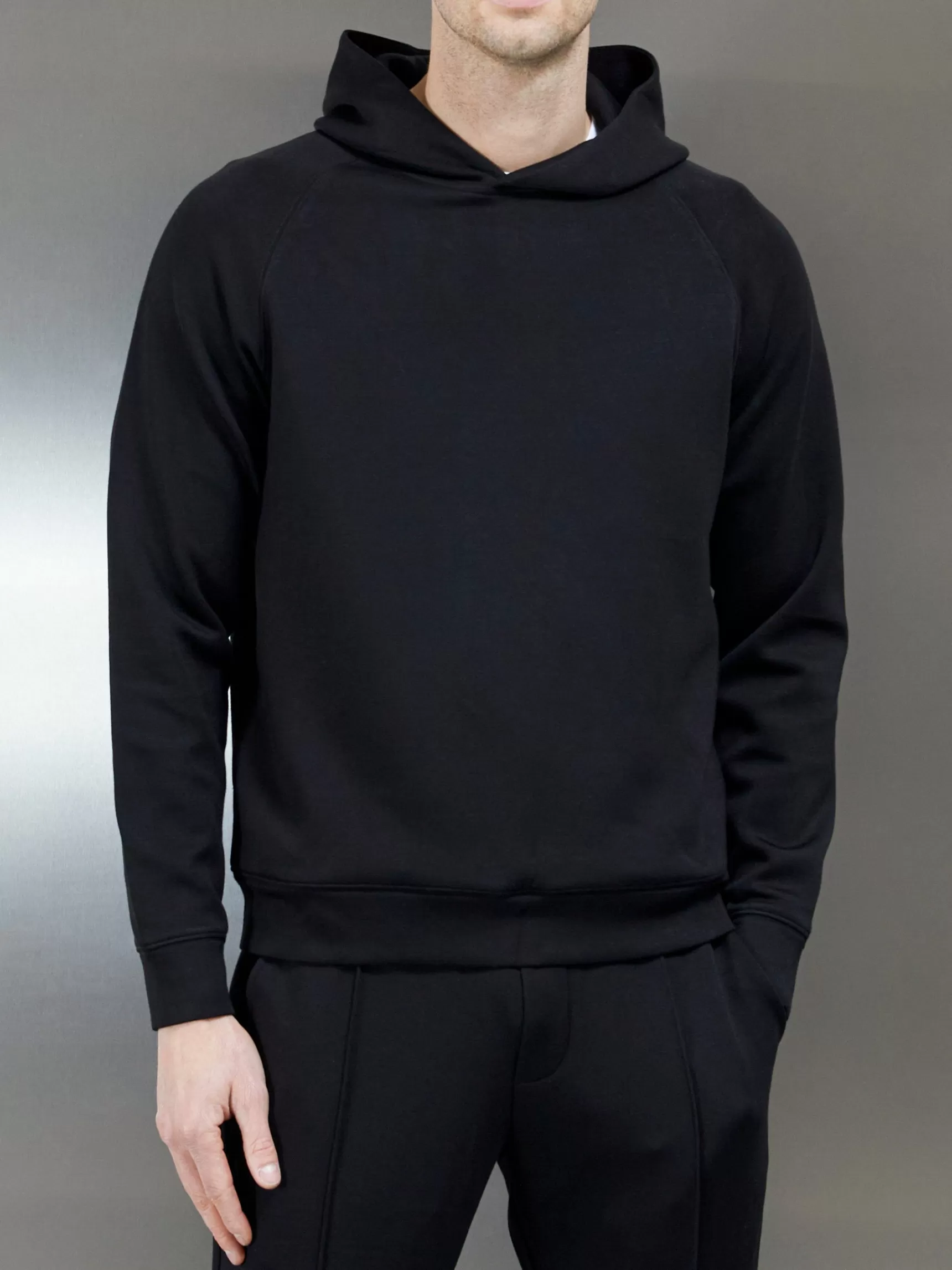 Discount ARNE Interlock Neoprene Hoodie - Black