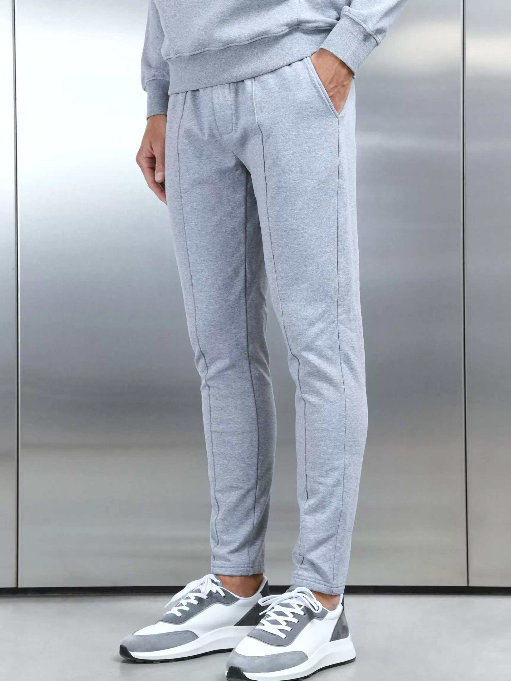 Fashion ARNE Jersey Jogger - Marl Grey MarlGrey