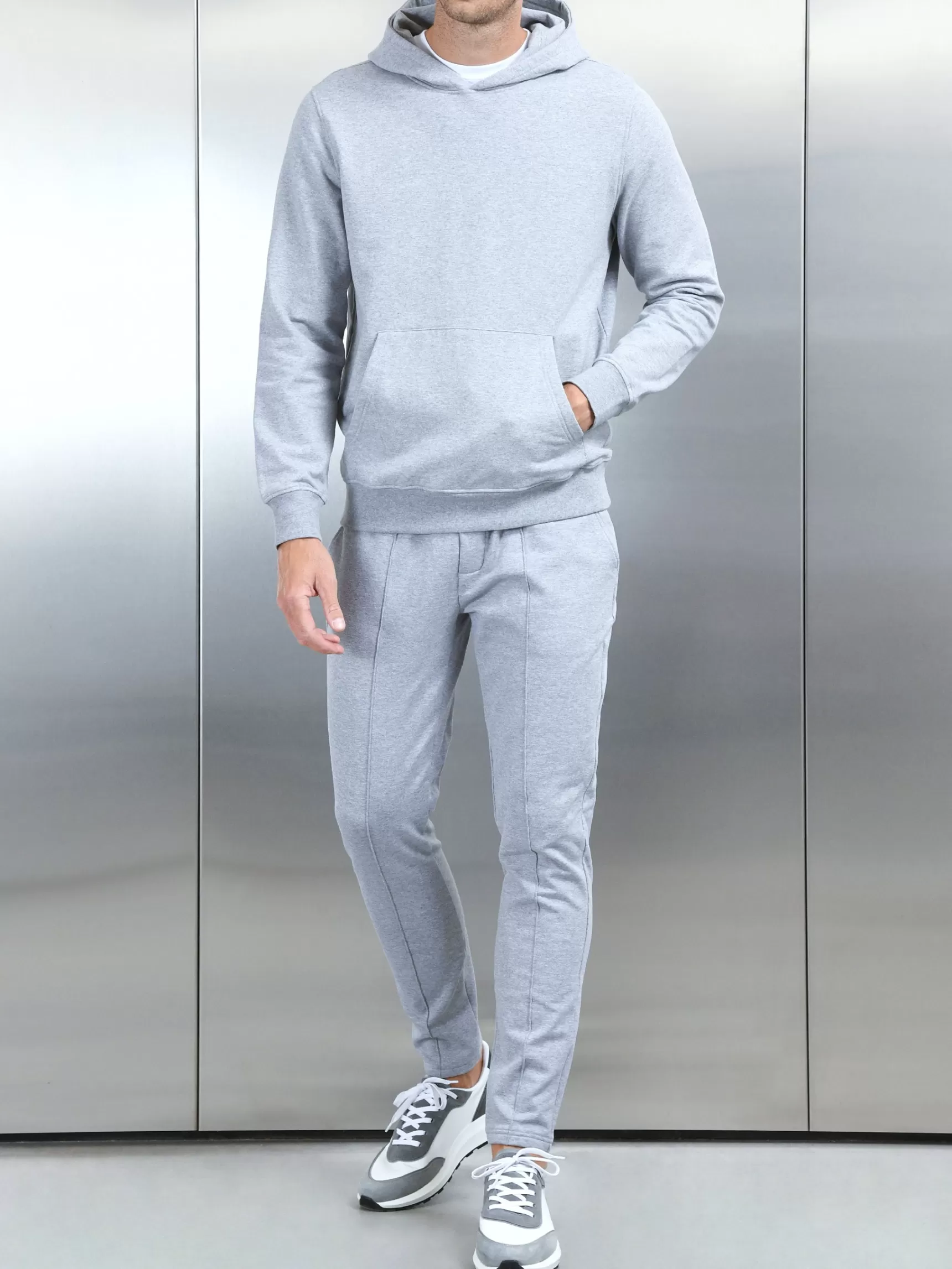 Fashion ARNE Jersey Jogger - Marl Grey MarlGrey