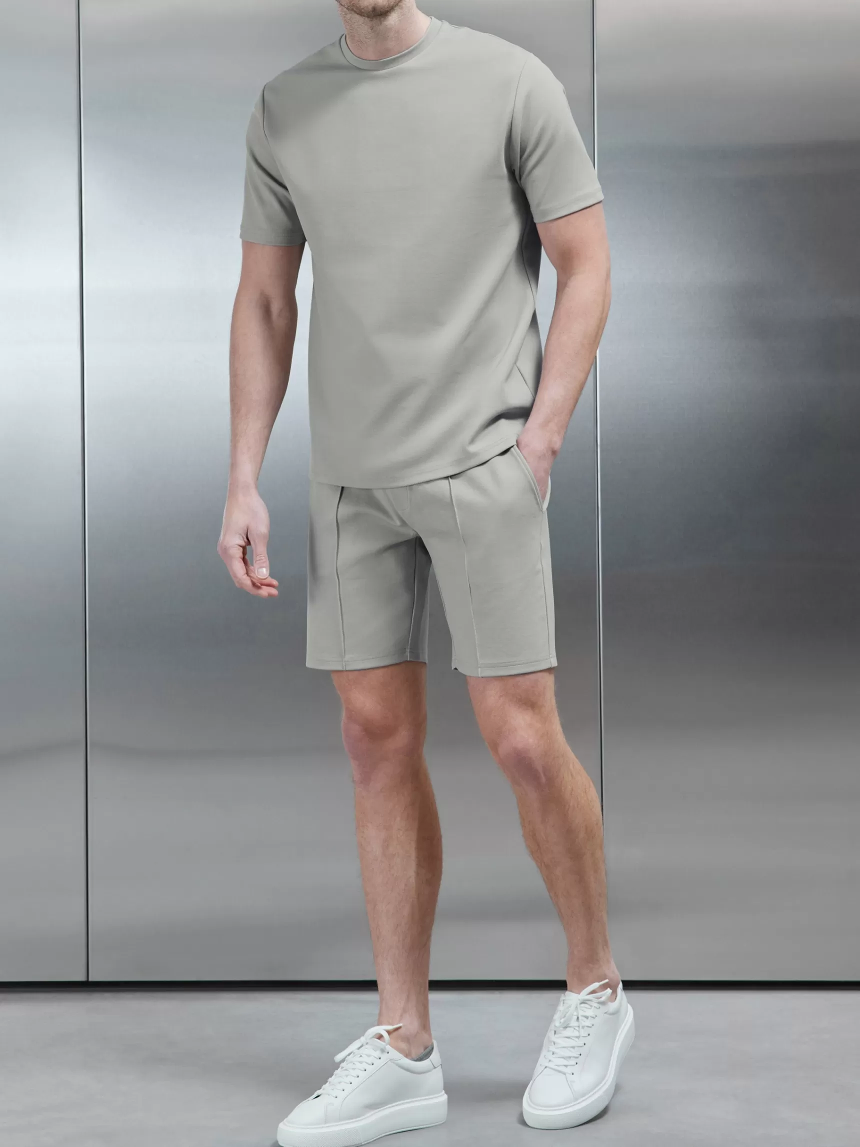 Discount ARNE Luxe Essential Short - Stone