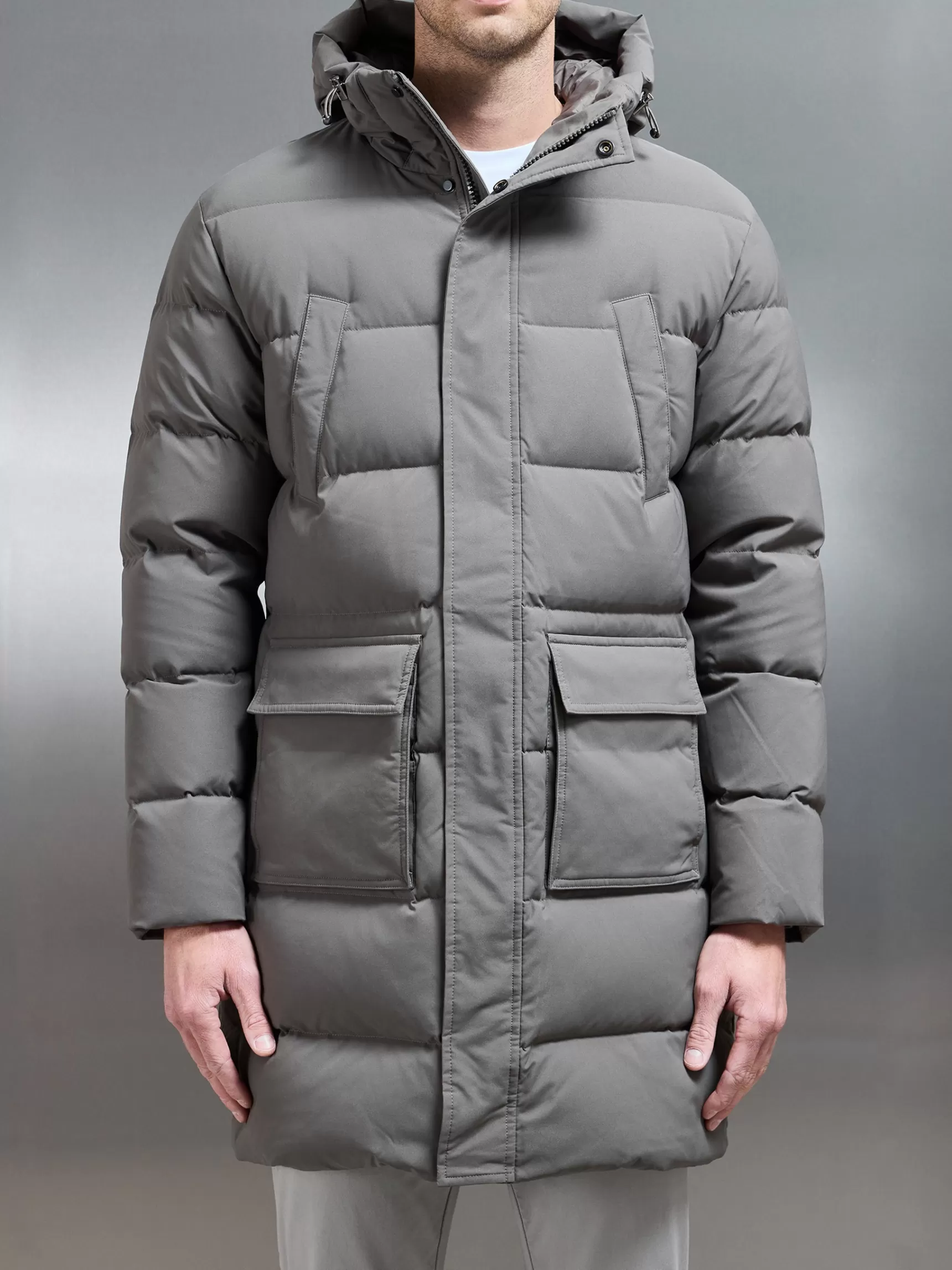 Hot ARNE Mid Length Parka - Olive