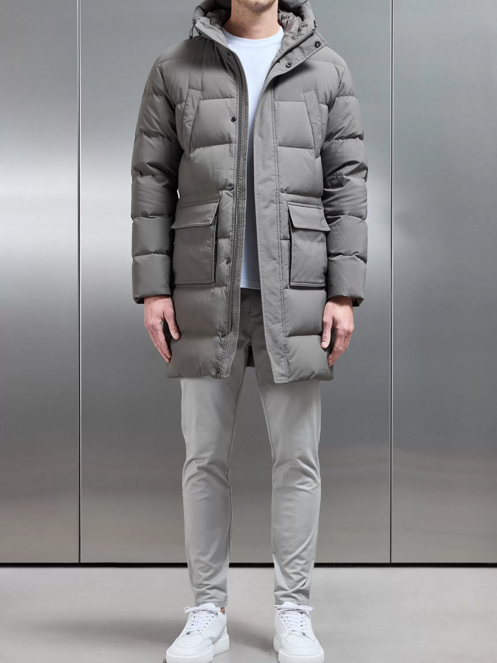 Hot ARNE Mid Length Parka - Olive