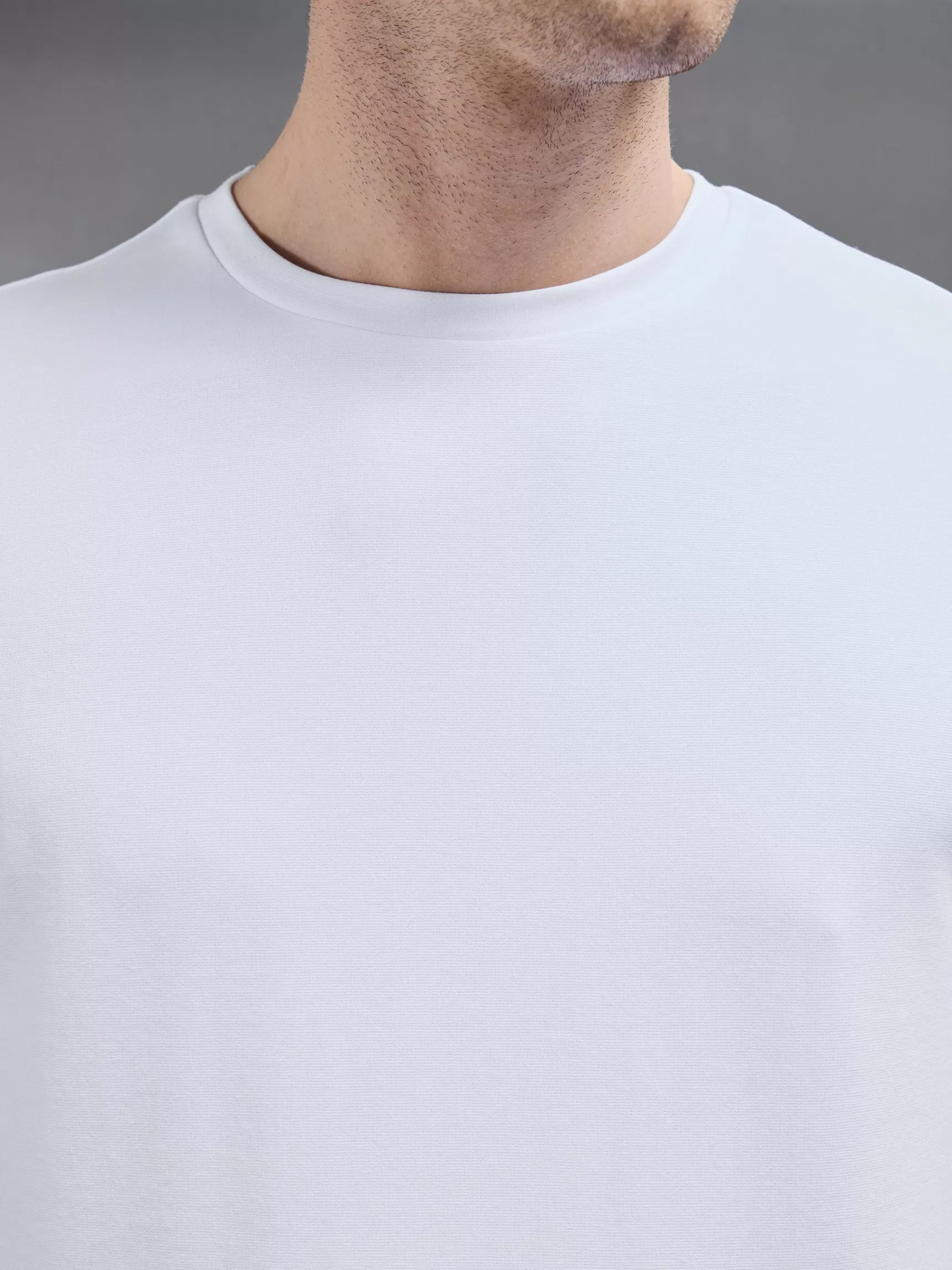 Fashion ARNE Mid Weight Interlock Essential T-Shirt - White