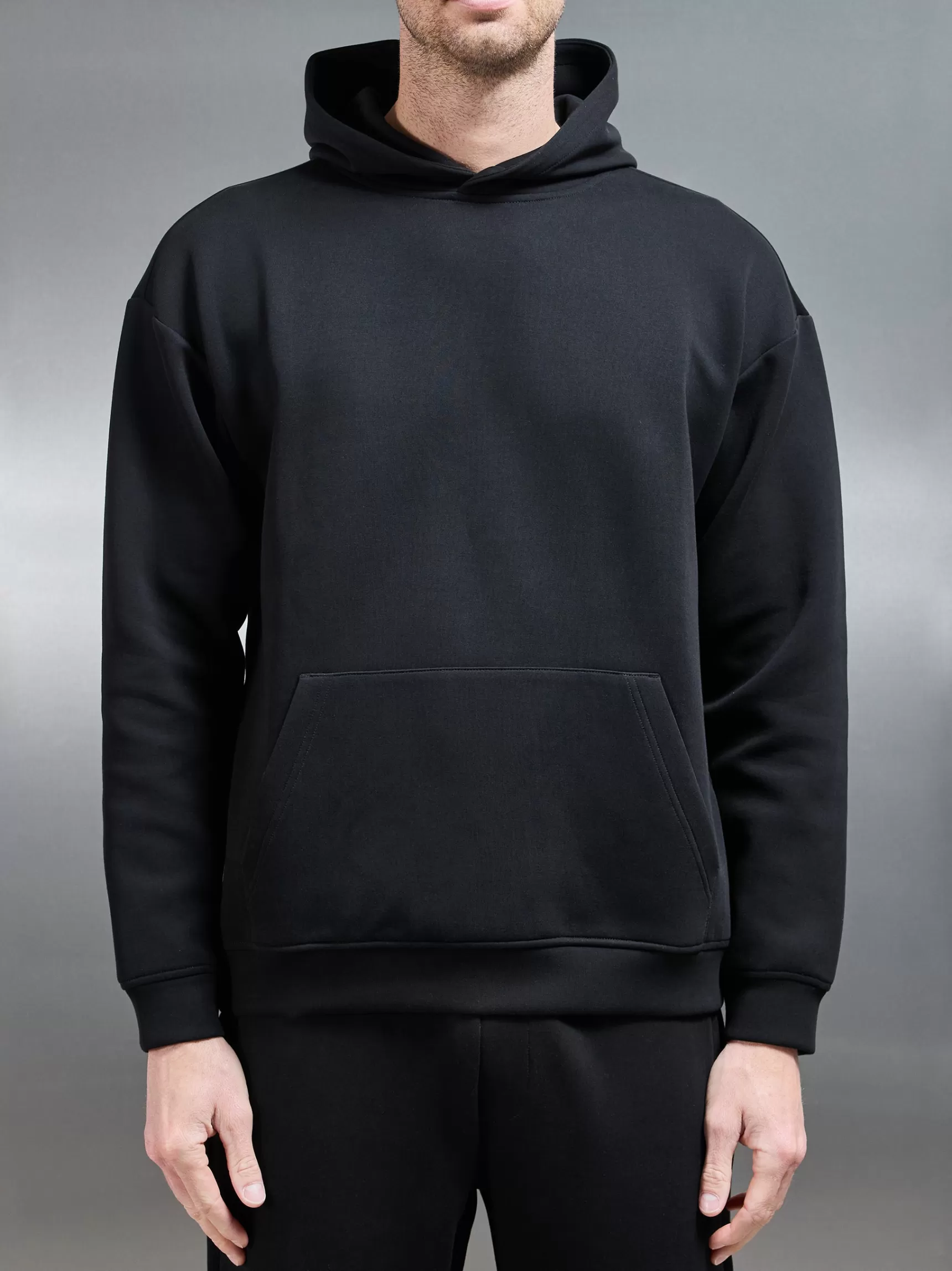 New ARNE Neoprene Hoodie - Black