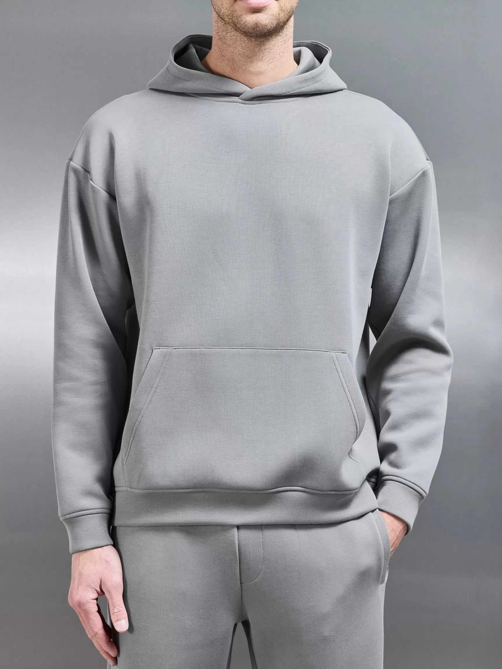 Cheap ARNE Neoprene Hoodie - Grey