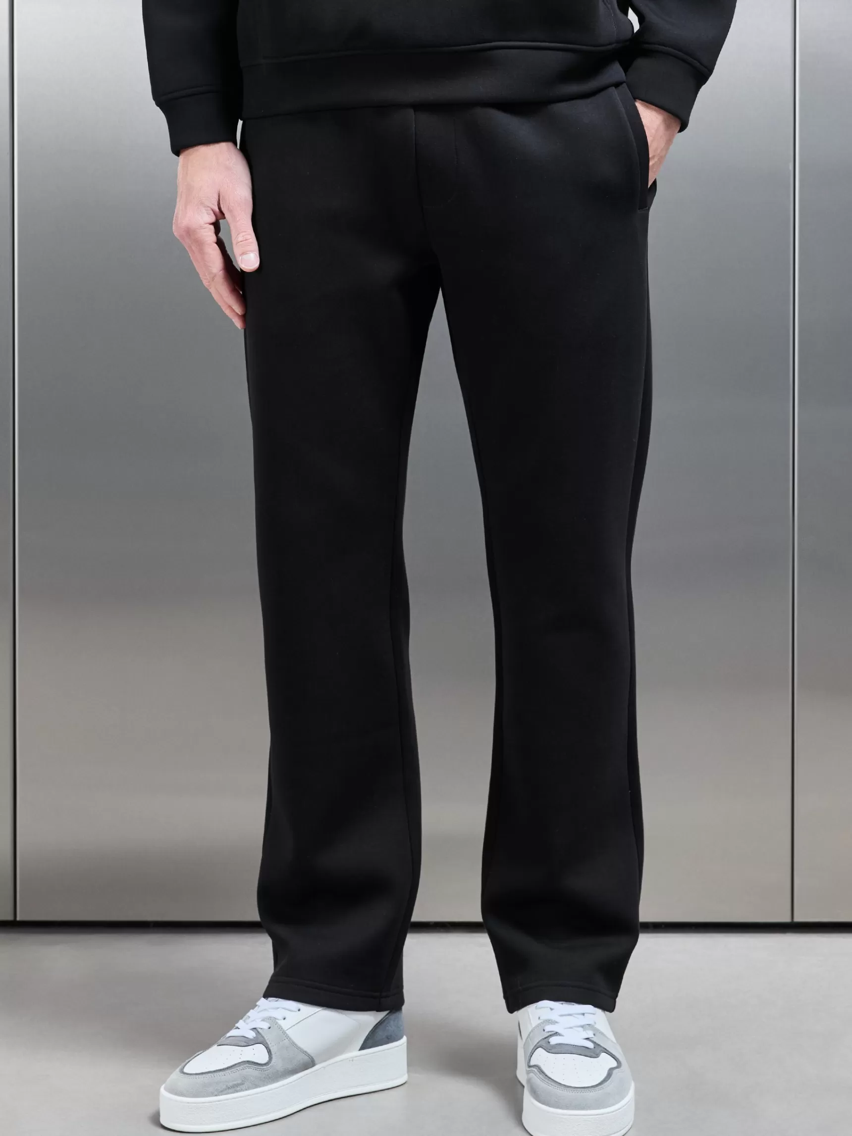Cheap ARNE Neoprene Straight Leg Jogger - Black