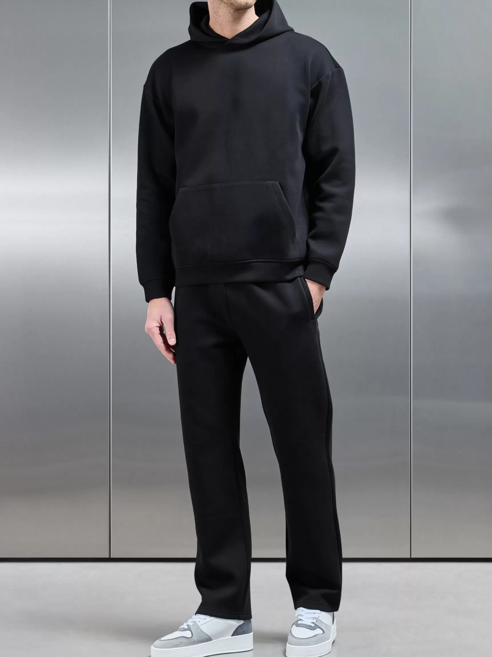 Cheap ARNE Neoprene Straight Leg Jogger - Black