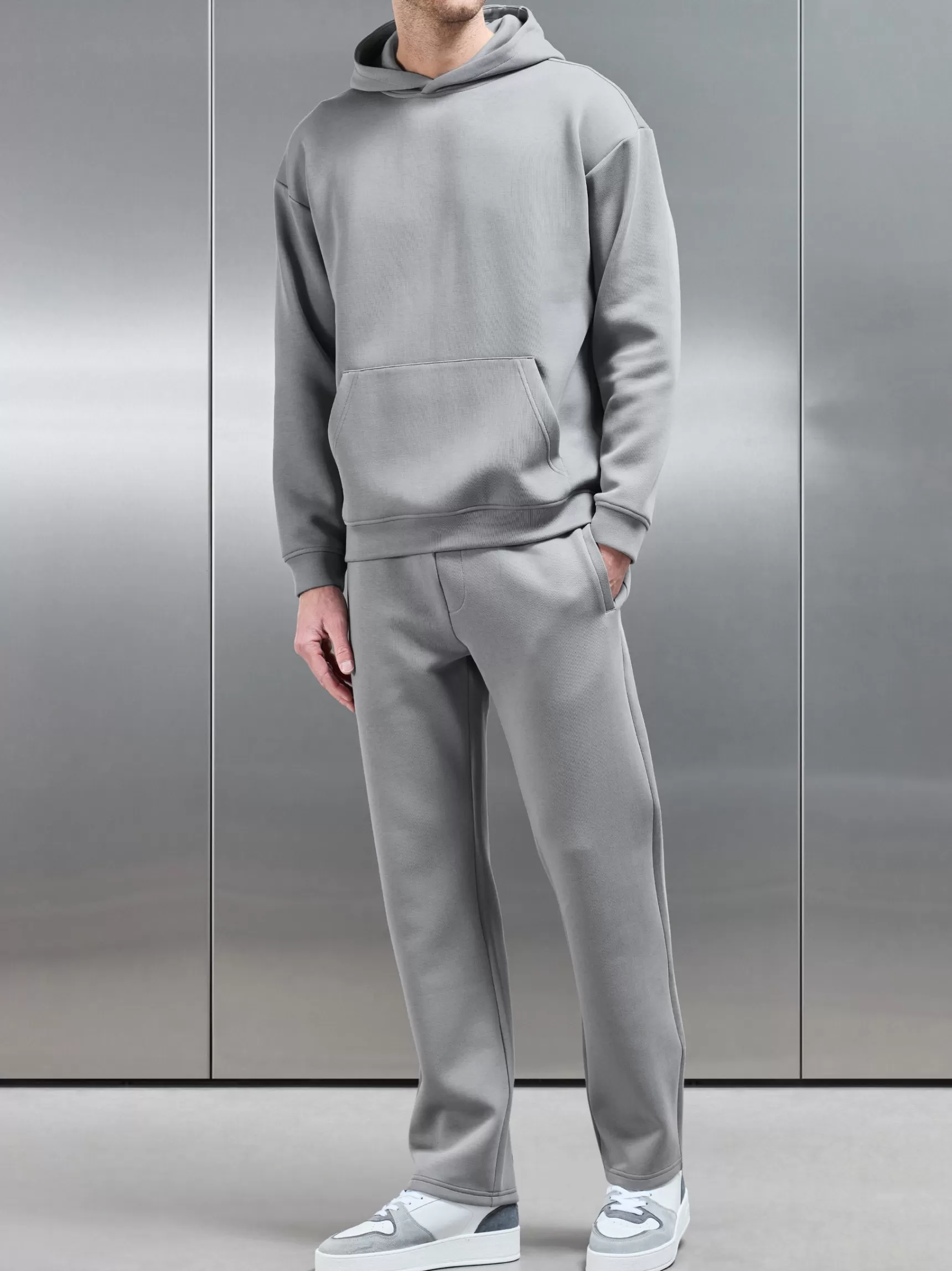 Clearance ARNE Neoprene Straight Leg Jogger - Grey
