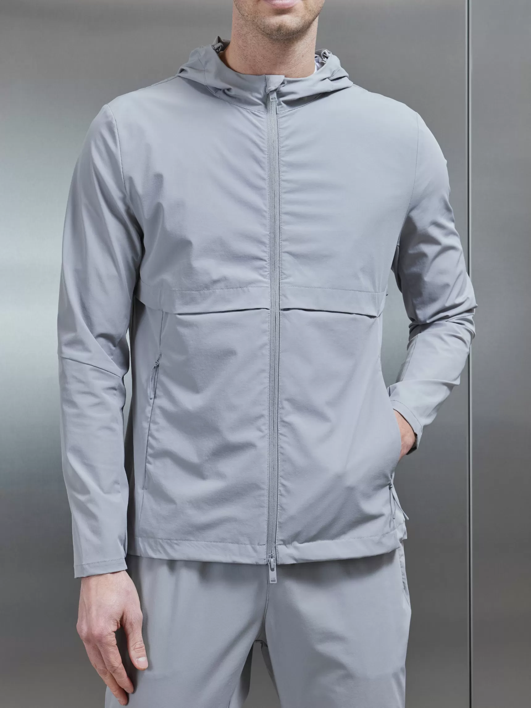Cheap ARNE Performance Windbreaker - Mid Grey MidGrey