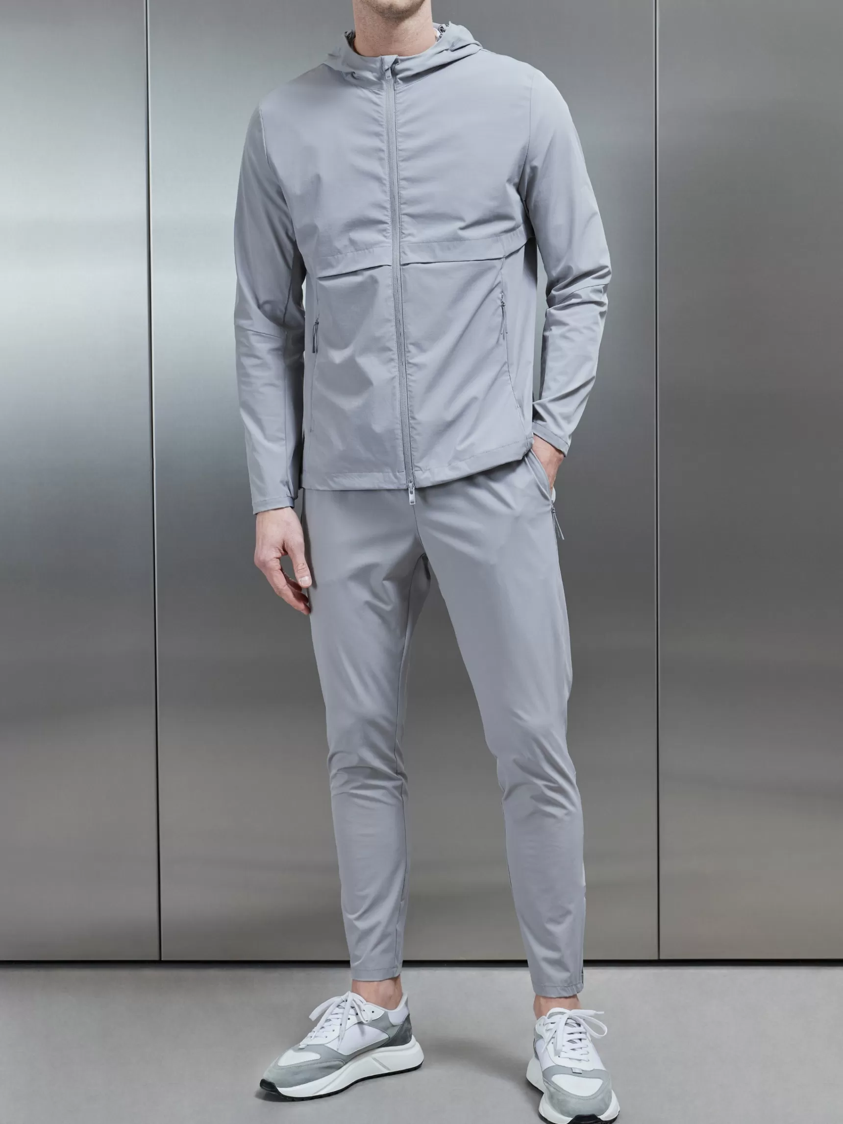 Cheap ARNE Performance Windbreaker - Mid Grey MidGrey