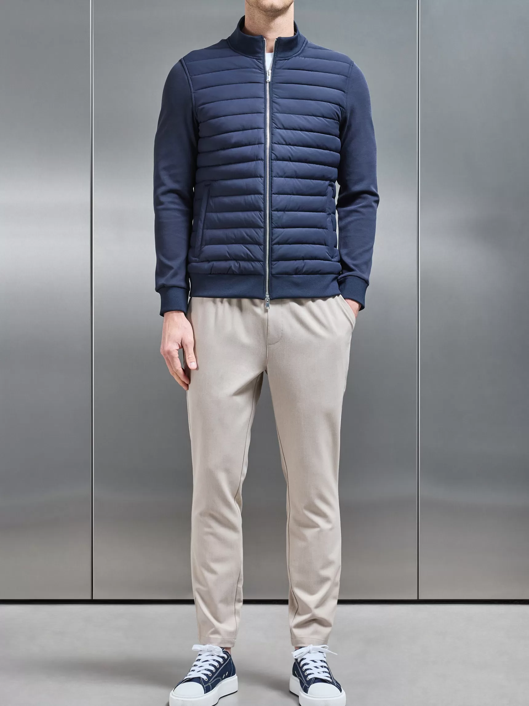 Fashion ARNE Pleated Drawstring Tailored Trouser - Stone