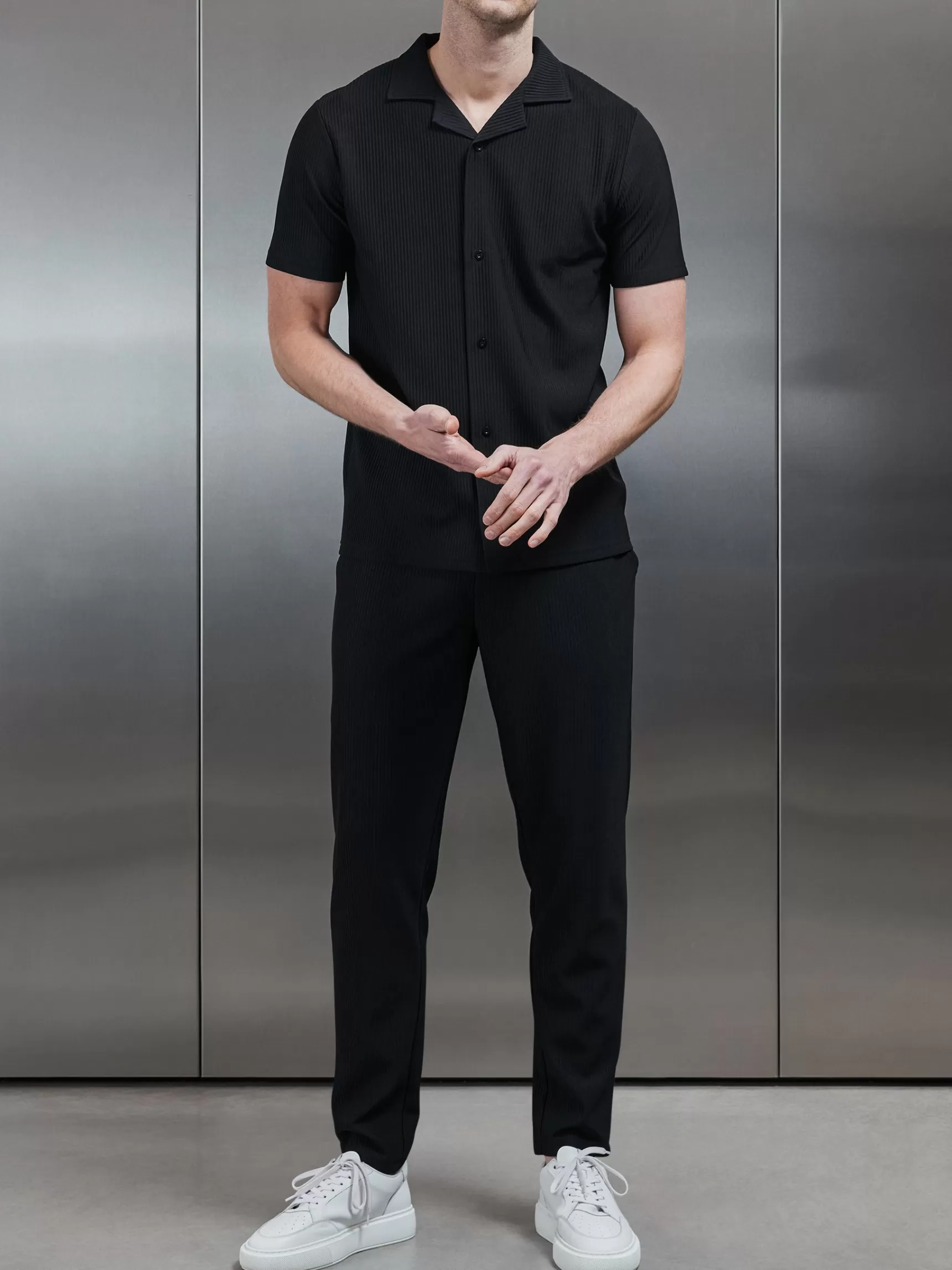 Flash Sale ARNE Pleated Trouser - Black