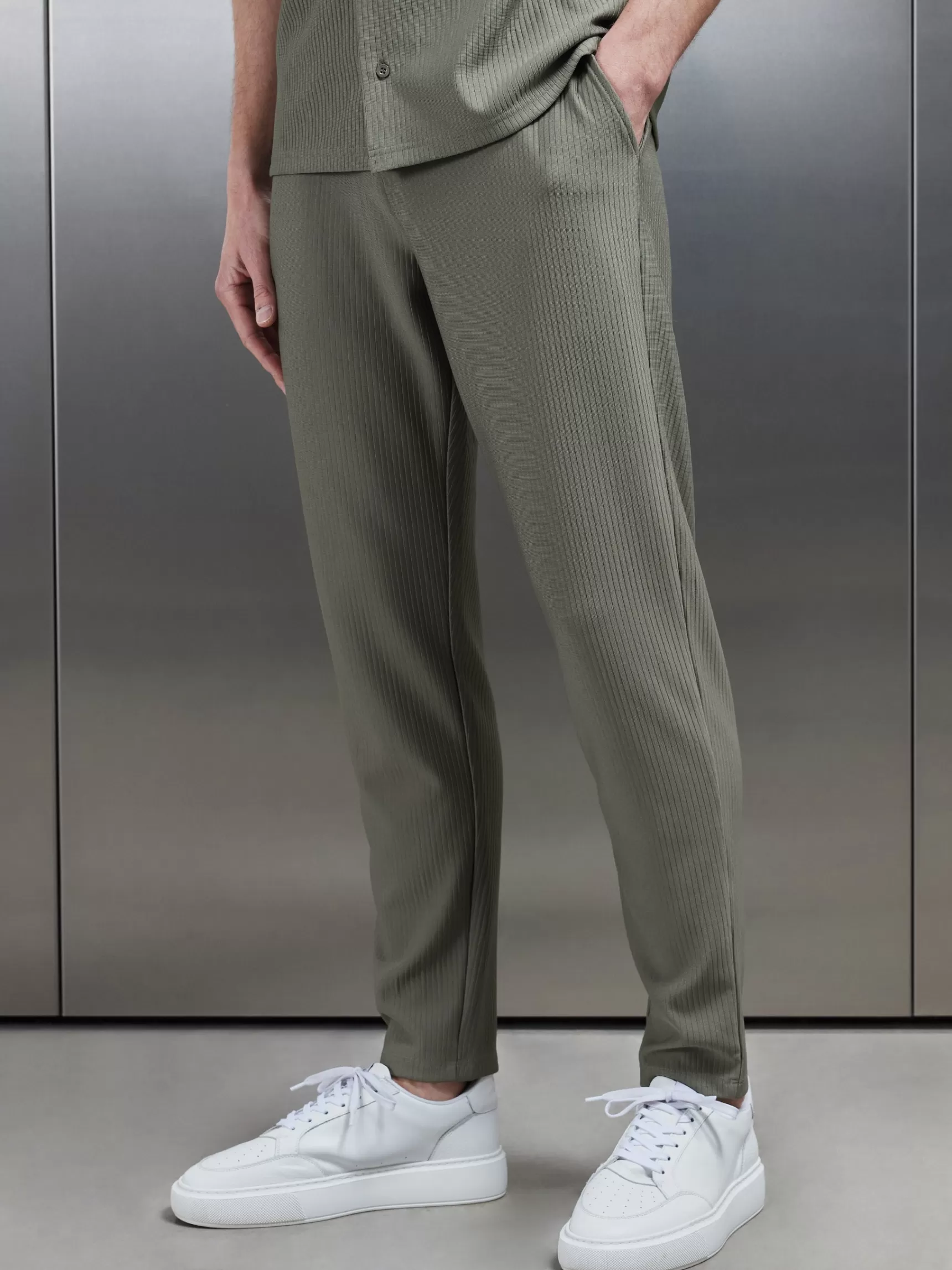 Online ARNE Pleated Trouser - Sage