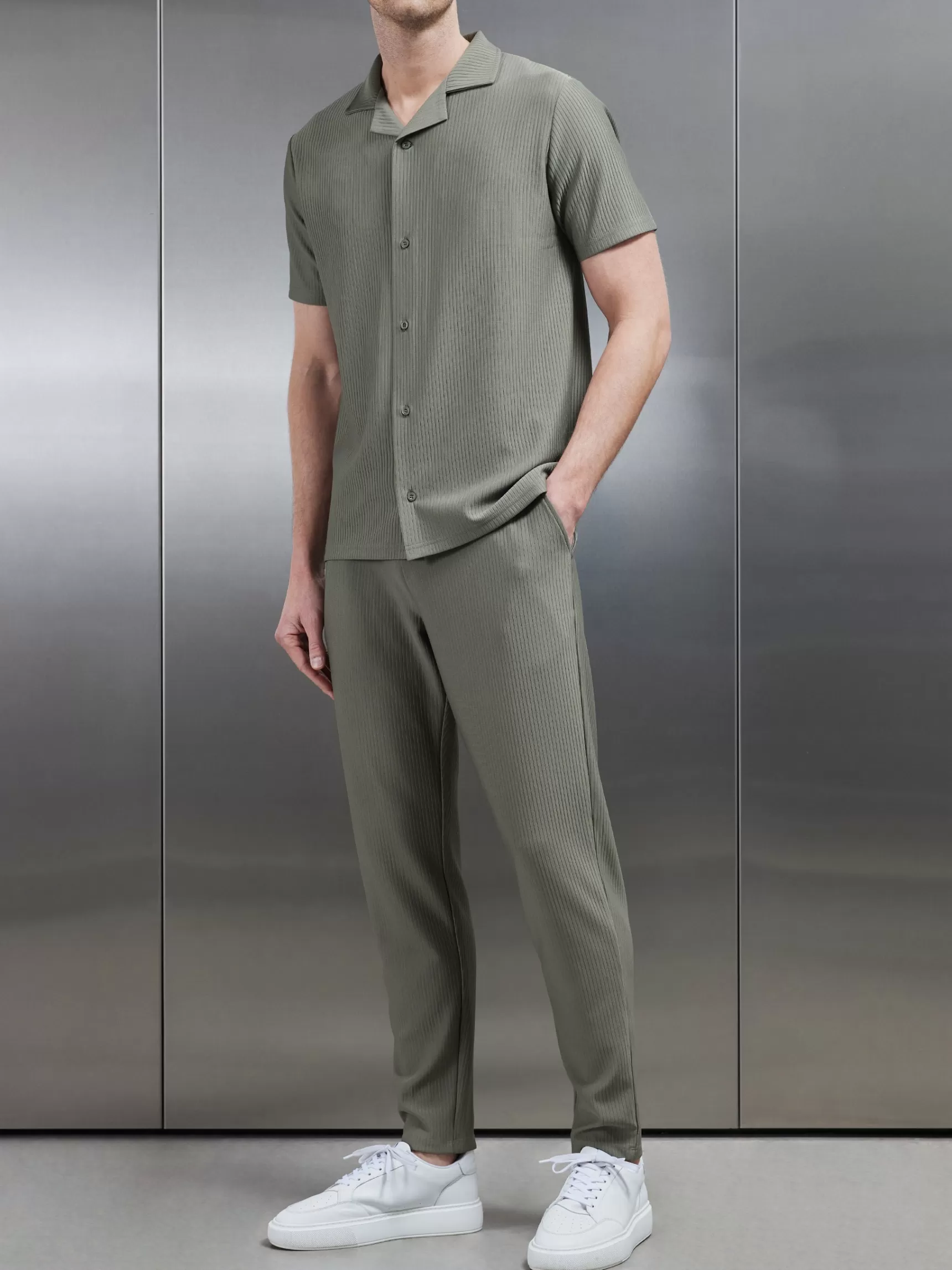 Online ARNE Pleated Trouser - Sage