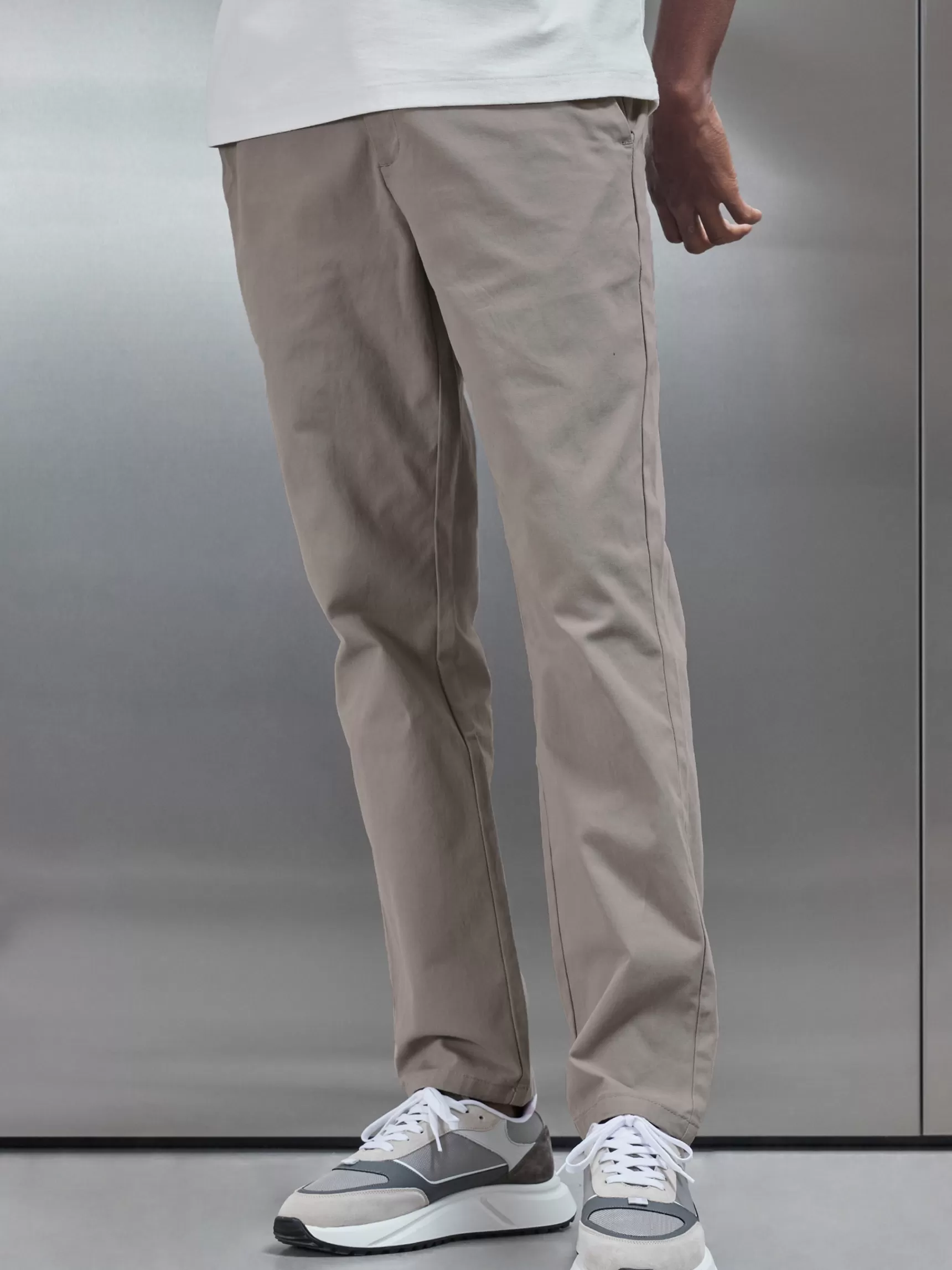Fashion ARNE Regular Fit Chino Trouser - Taupe