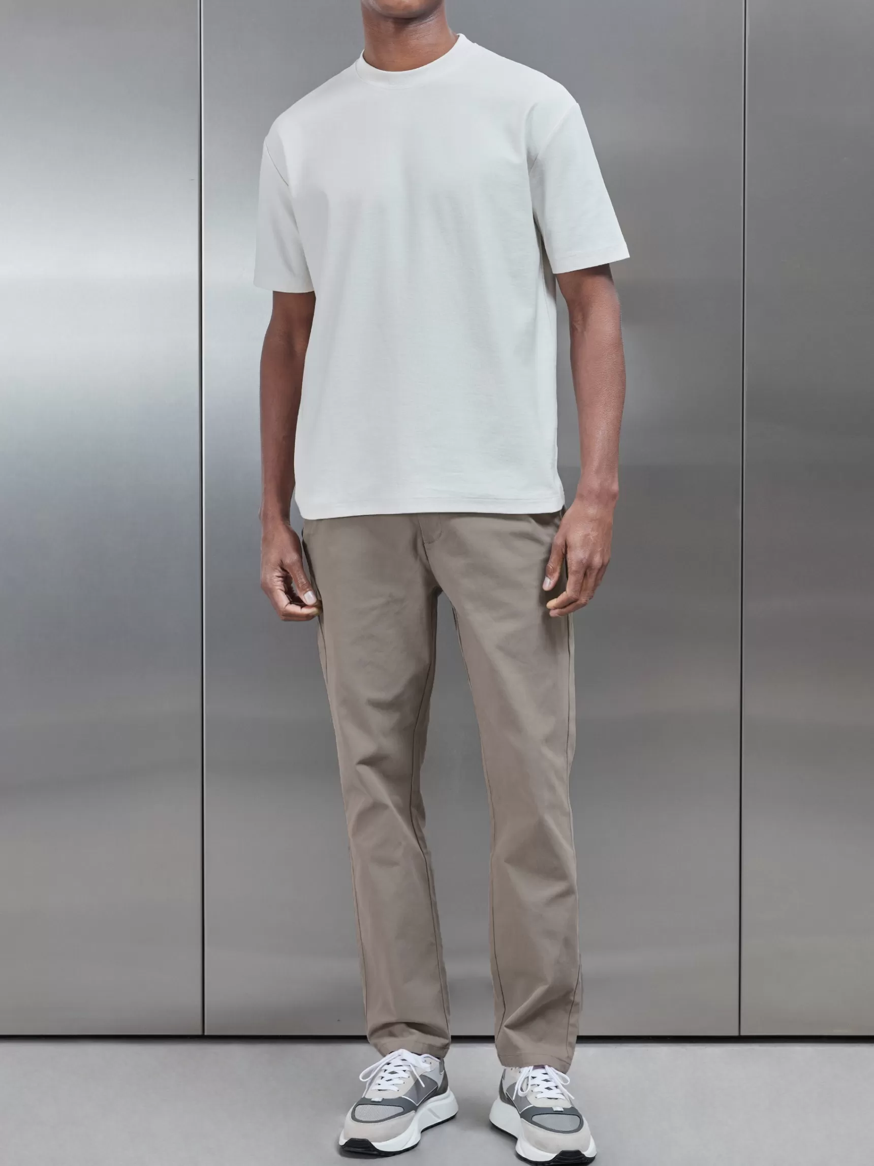 Fashion ARNE Regular Fit Chino Trouser - Taupe