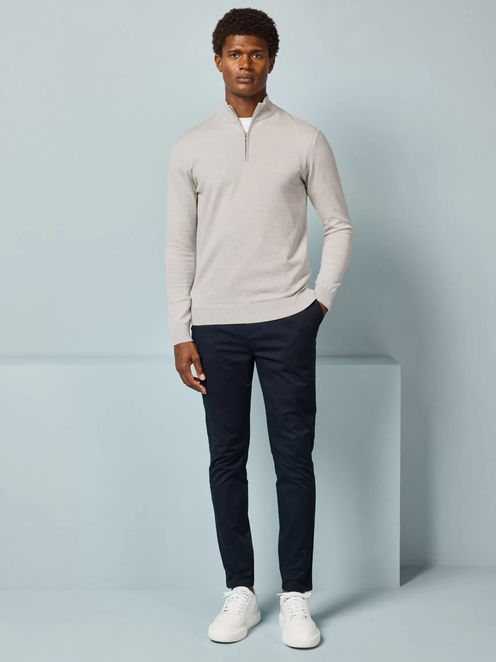 Best Sale ARNE Relaxed Fit Chino Trouser - Navy